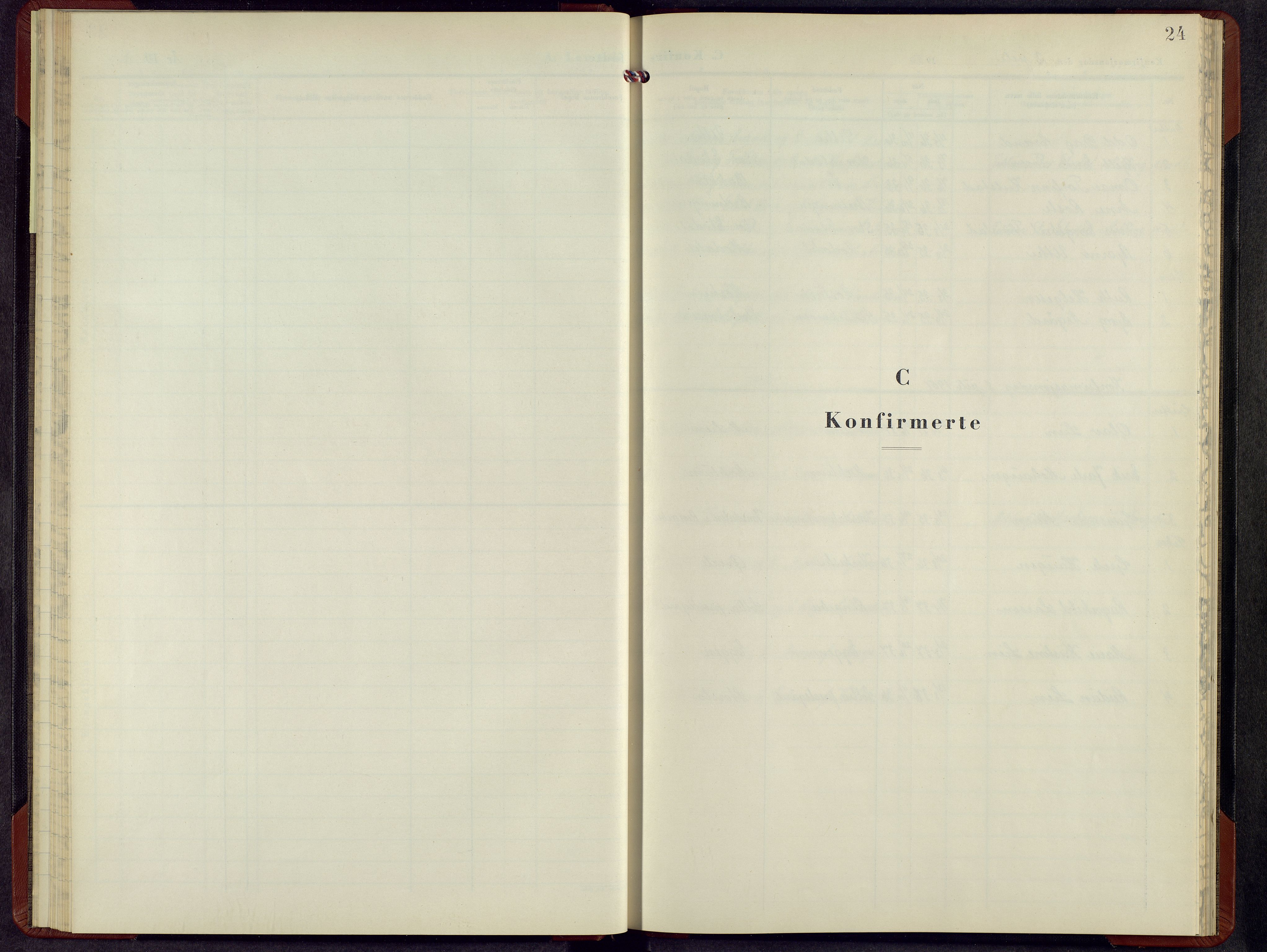 Sollia prestekontor, SAH/PREST-050/H/Ha/Hab/L0005: Klokkerbok nr. 5, 1950-1960, s. 24