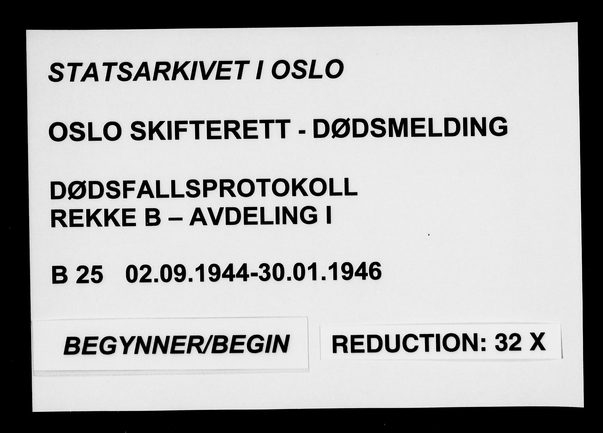 Oslo skifterett, SAO/A-10383/G/Ga/Gab/L0025: Dødsfallsprotokoll - avd. I, 1944-1946