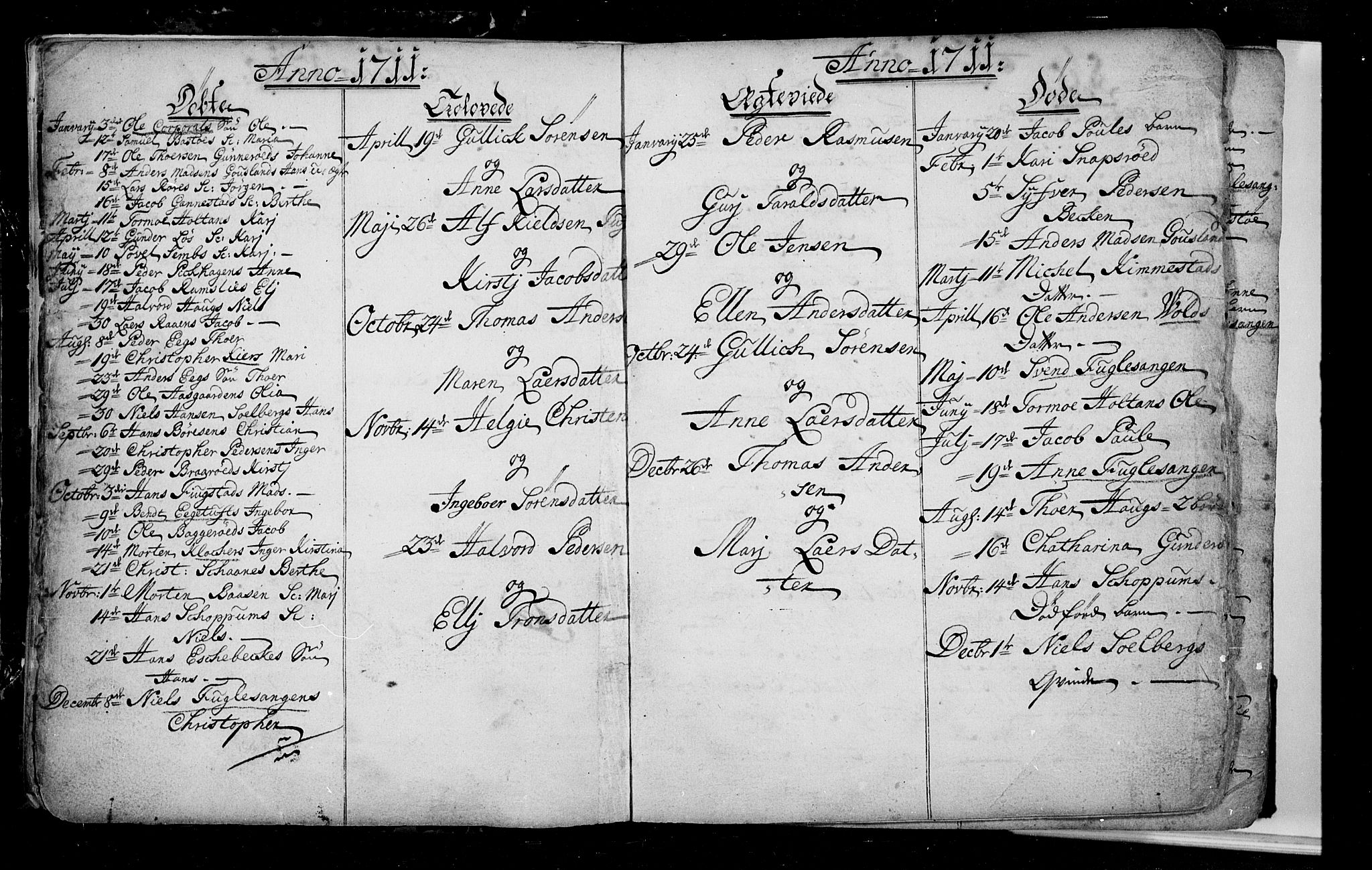 Borre kirkebøker, AV/SAKO-A-338/F/Fa/L0001: Ministerialbok nr. I 1, 1710-1750, s. 3
