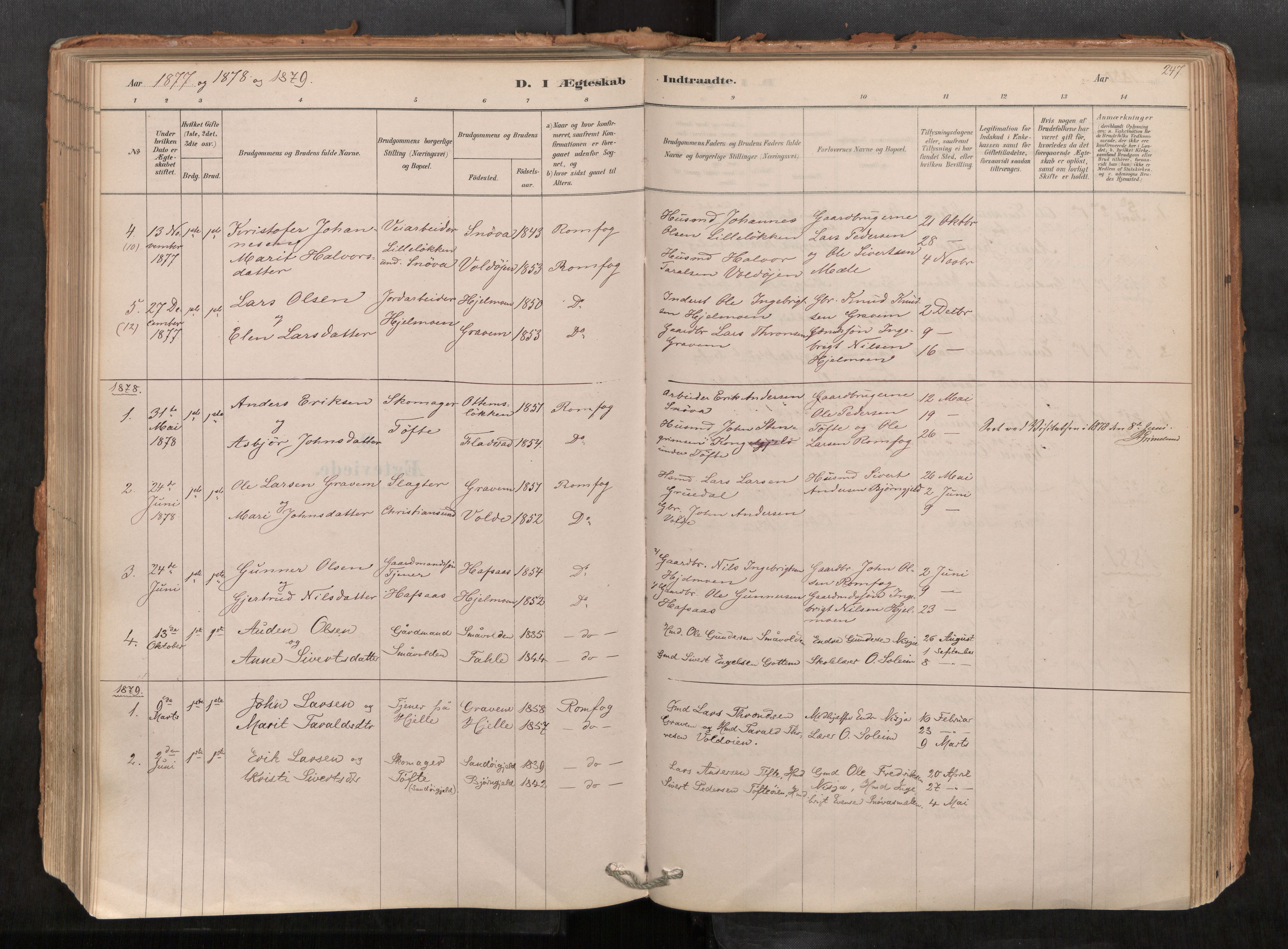 Sunndal sokneprestkontor, SAT/A-1085/1/I/I1/I1a/L0001: Ministerialbok nr. 1, 1877-1914, s. 247