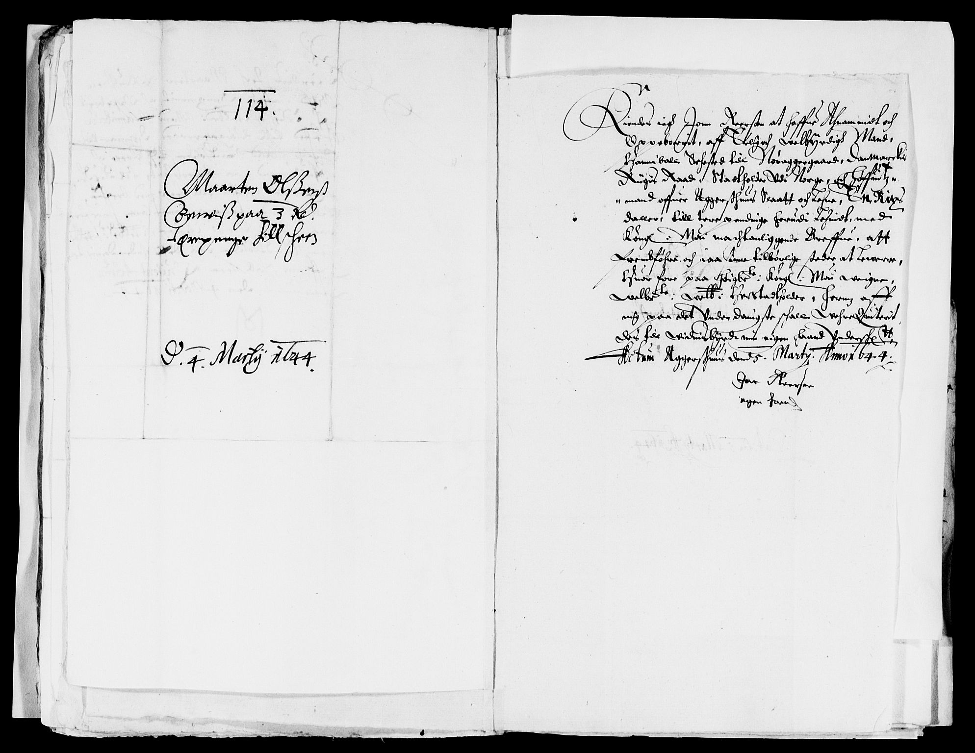 Rentekammeret inntil 1814, Reviderte regnskaper, Lensregnskaper, AV/RA-EA-5023/R/Rb/Rba/L0171: Akershus len, 1643-1644