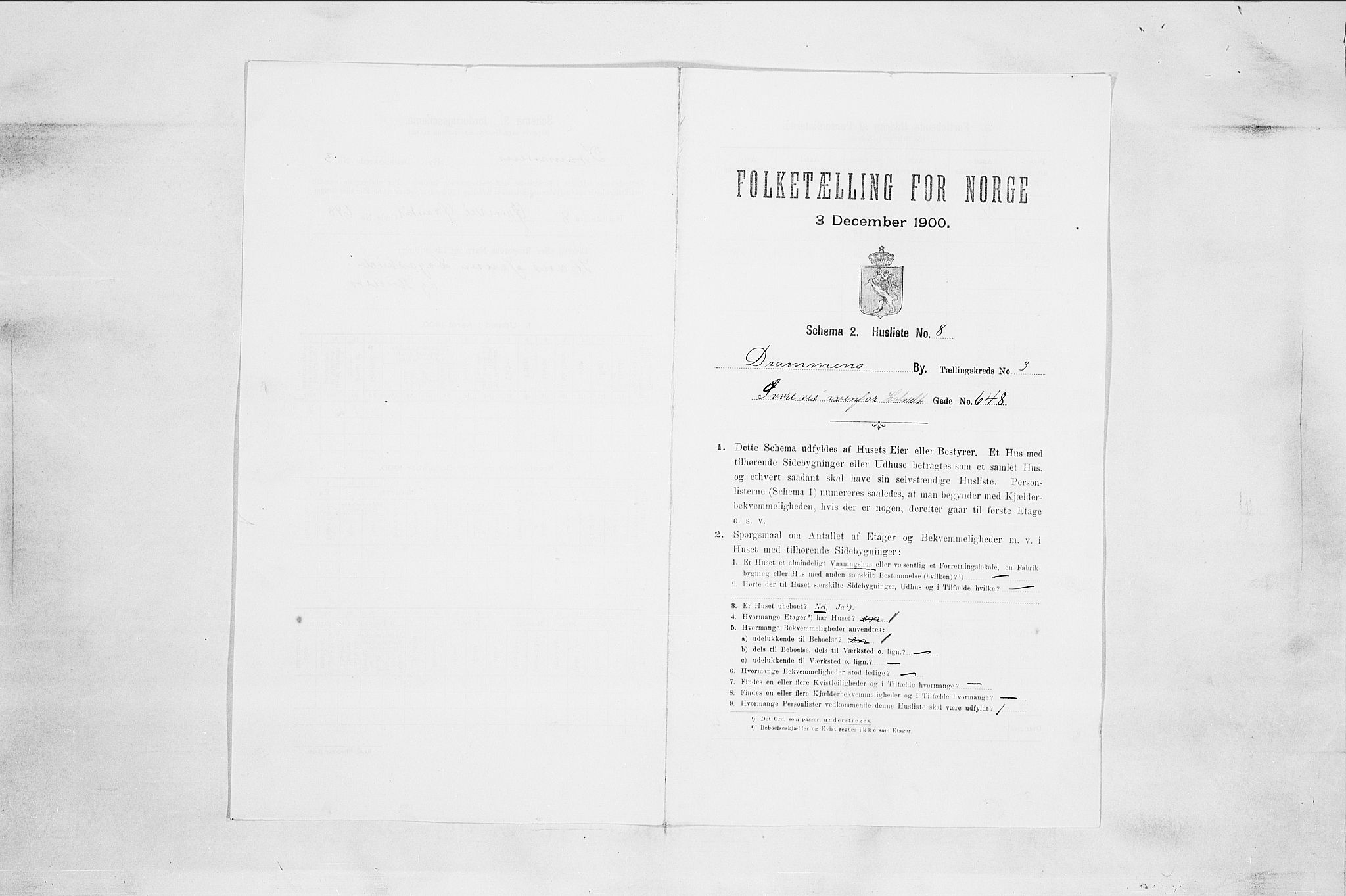 RA, Folketelling 1900 for 0602 Drammen kjøpstad, 1900, s. 892