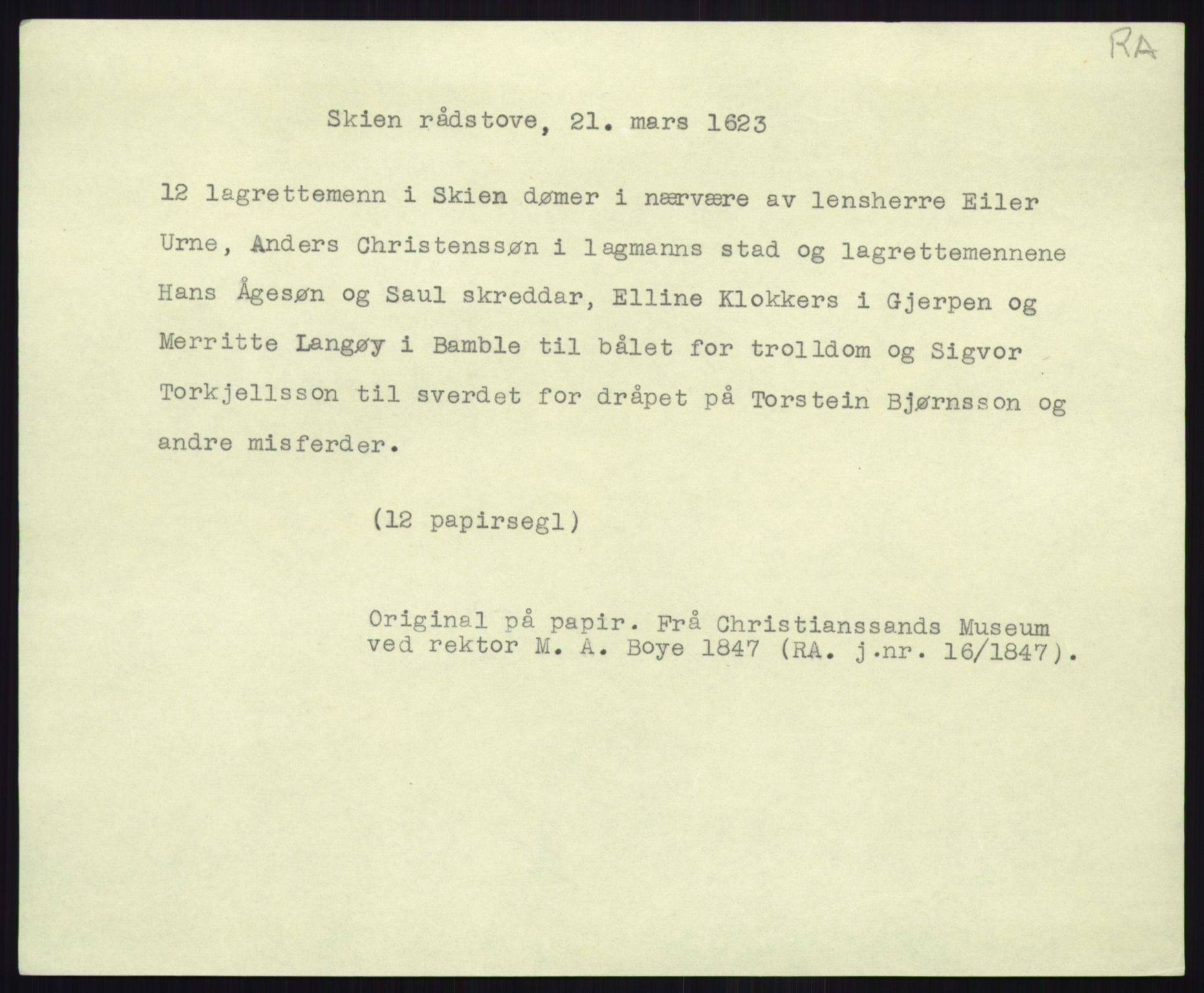 Riksarkivets diplomsamling, AV/RA-EA-5965/F35/F35b/L0006: Riksarkivets diplomer, seddelregister, 1613-1624, s. 631