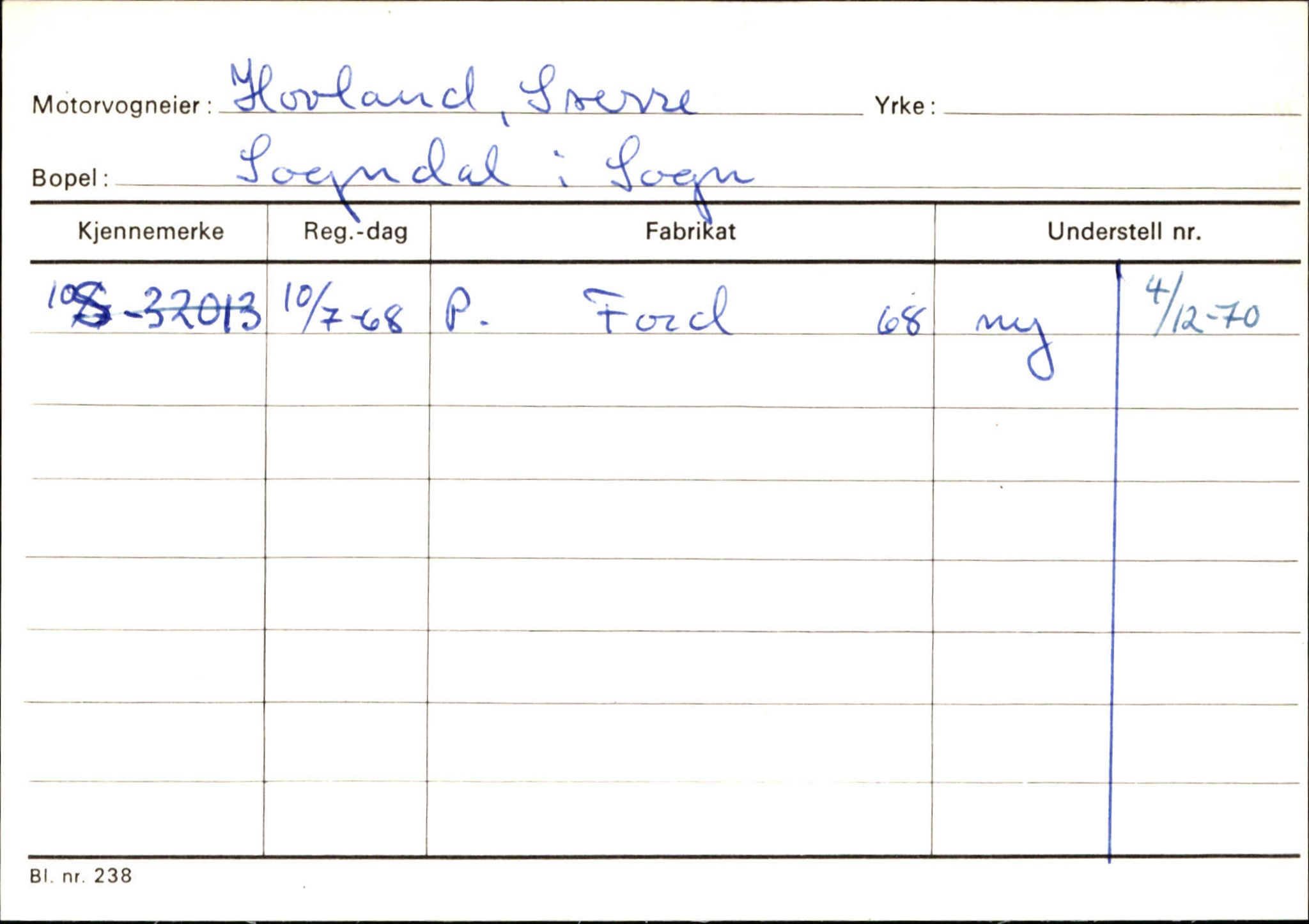 Statens vegvesen, Sogn og Fjordane vegkontor, SAB/A-5301/4/F/L0124: Eigarregister Sogndal A-U, 1945-1975, s. 1073