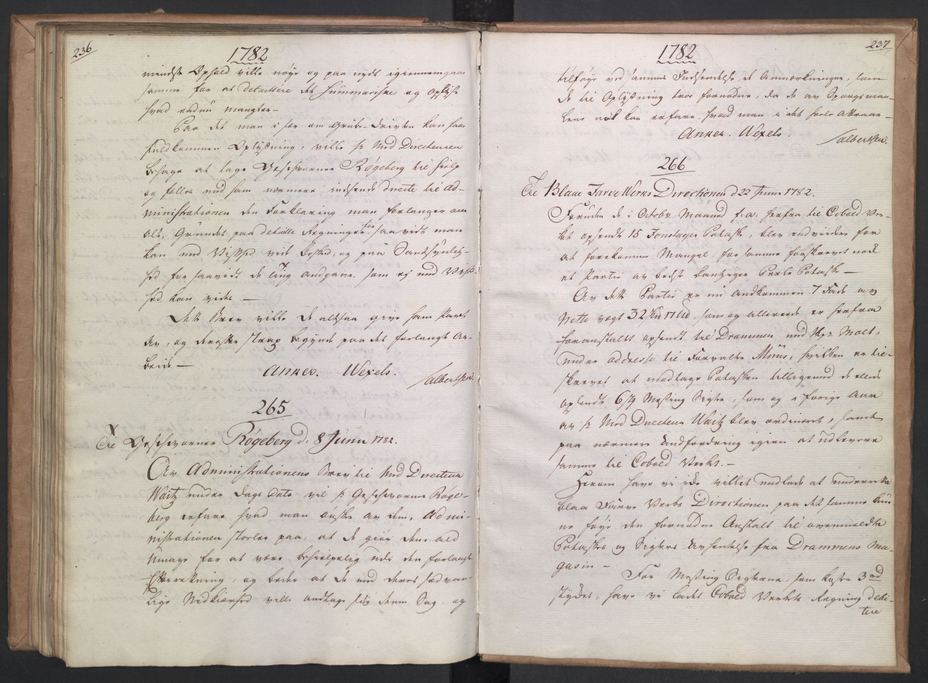 Rentekammeret, Renteskriverkontorene, AV/RA-EA-3115/O/Om/Oma/L0001: Kopibok, 1776-1782, s. 236-237