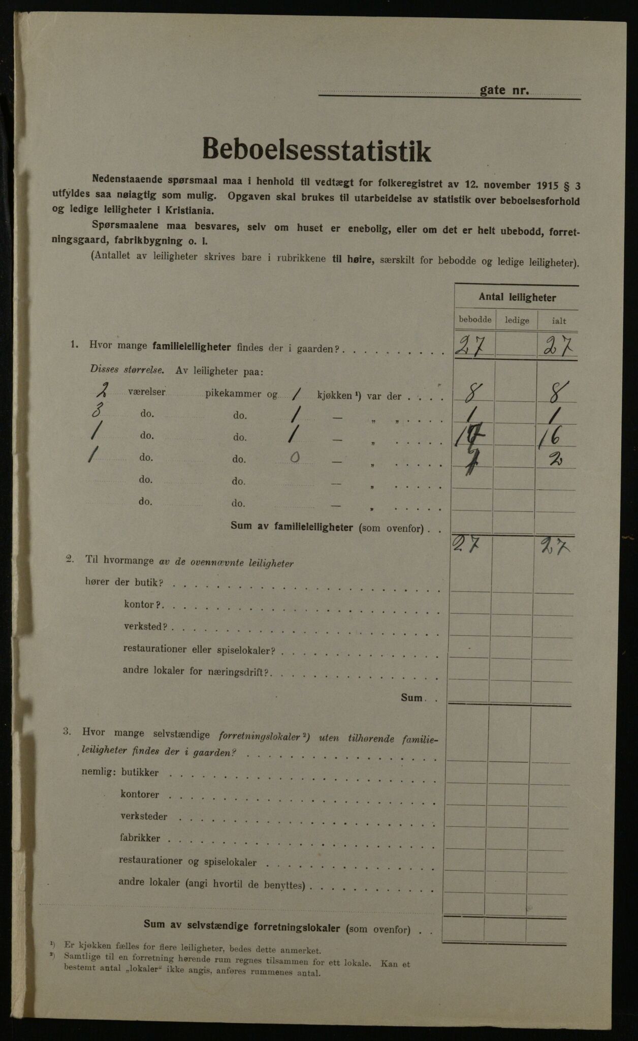 OBA, Kommunal folketelling 1.12.1923 for Kristiania, 1923, s. 14465