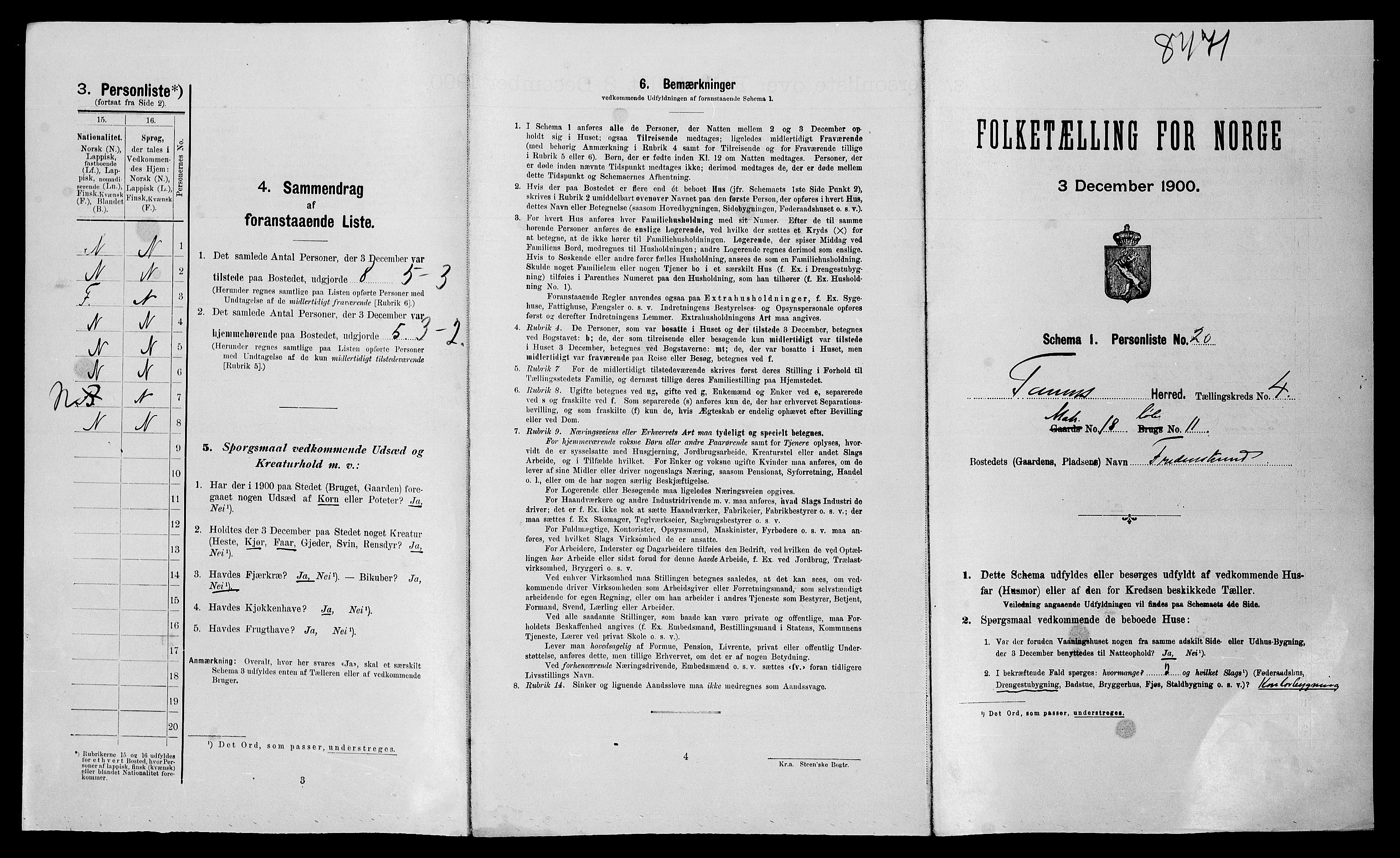 SATØ, Folketelling 1900 for 2025 Tana herred, 1900, s. 570