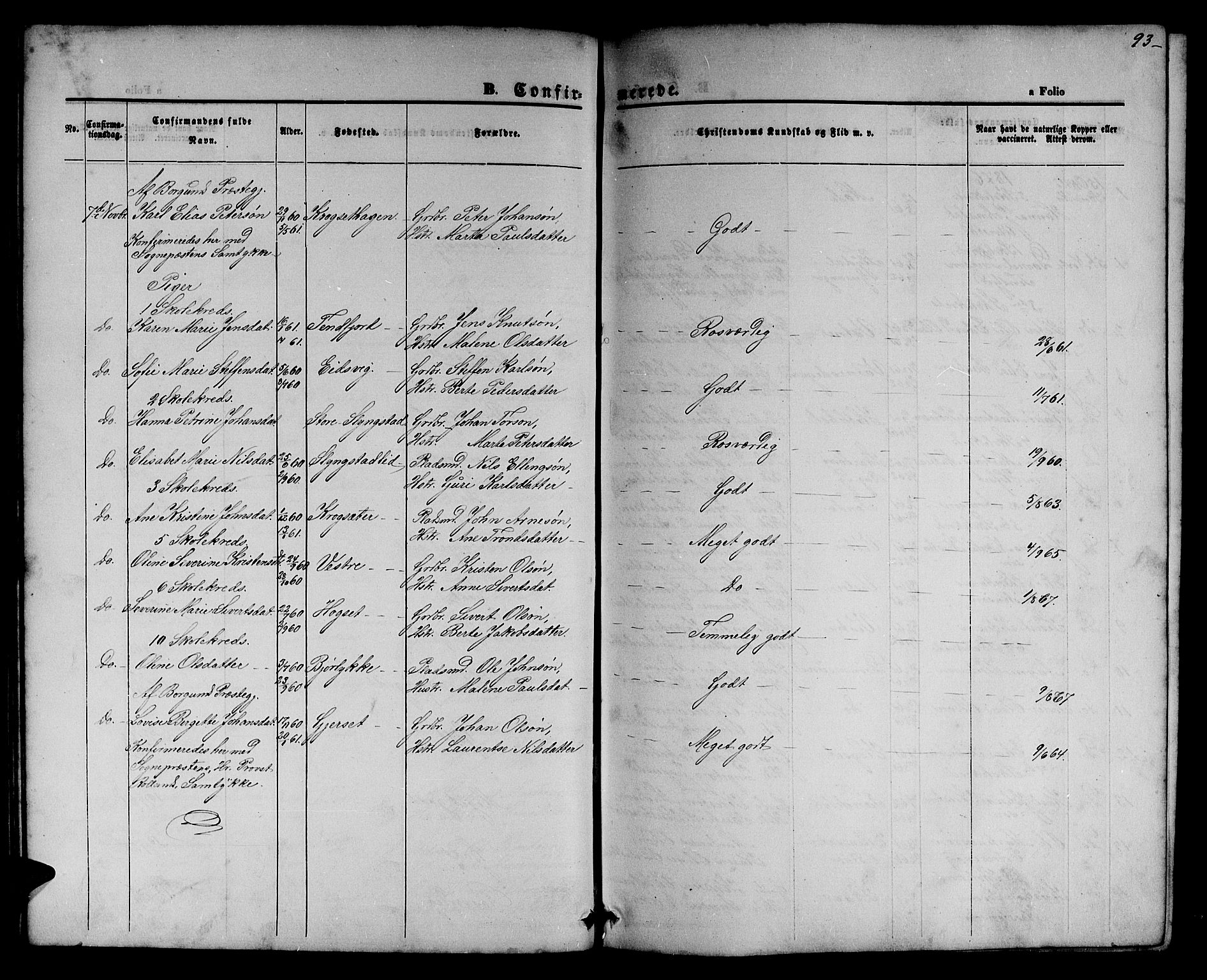 Ministerialprotokoller, klokkerbøker og fødselsregistre - Møre og Romsdal, AV/SAT-A-1454/525/L0375: Klokkerbok nr. 525C01, 1865-1879, s. 93