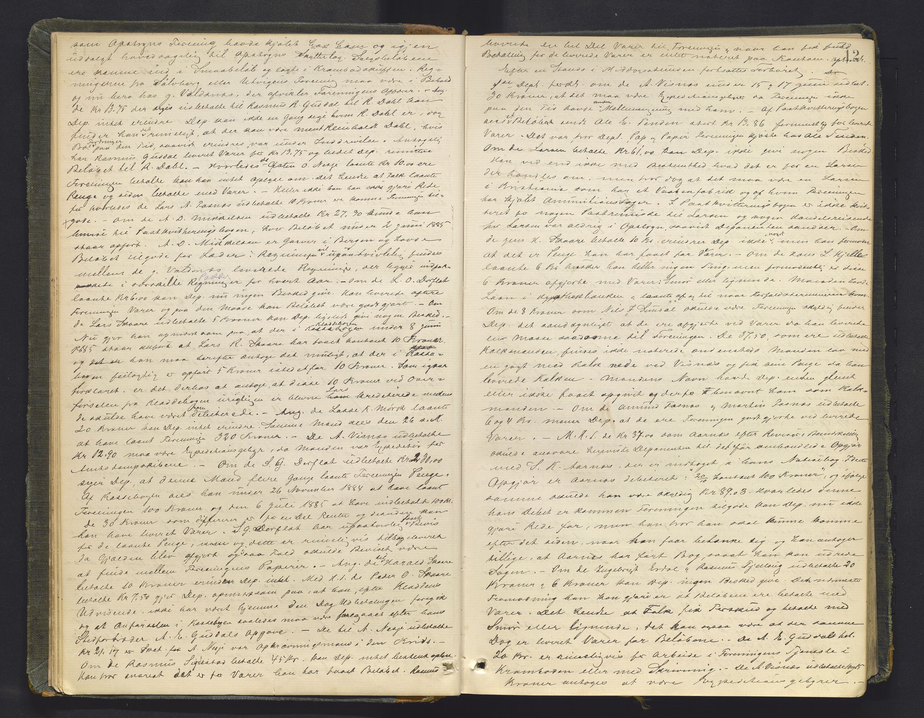 Sunnfjord tingrett, AV/SAB-A-3201/1/F/Fb/Fba/L0053: Ekstrarettsprotokoll, 1888-1897, s. 11b-12a