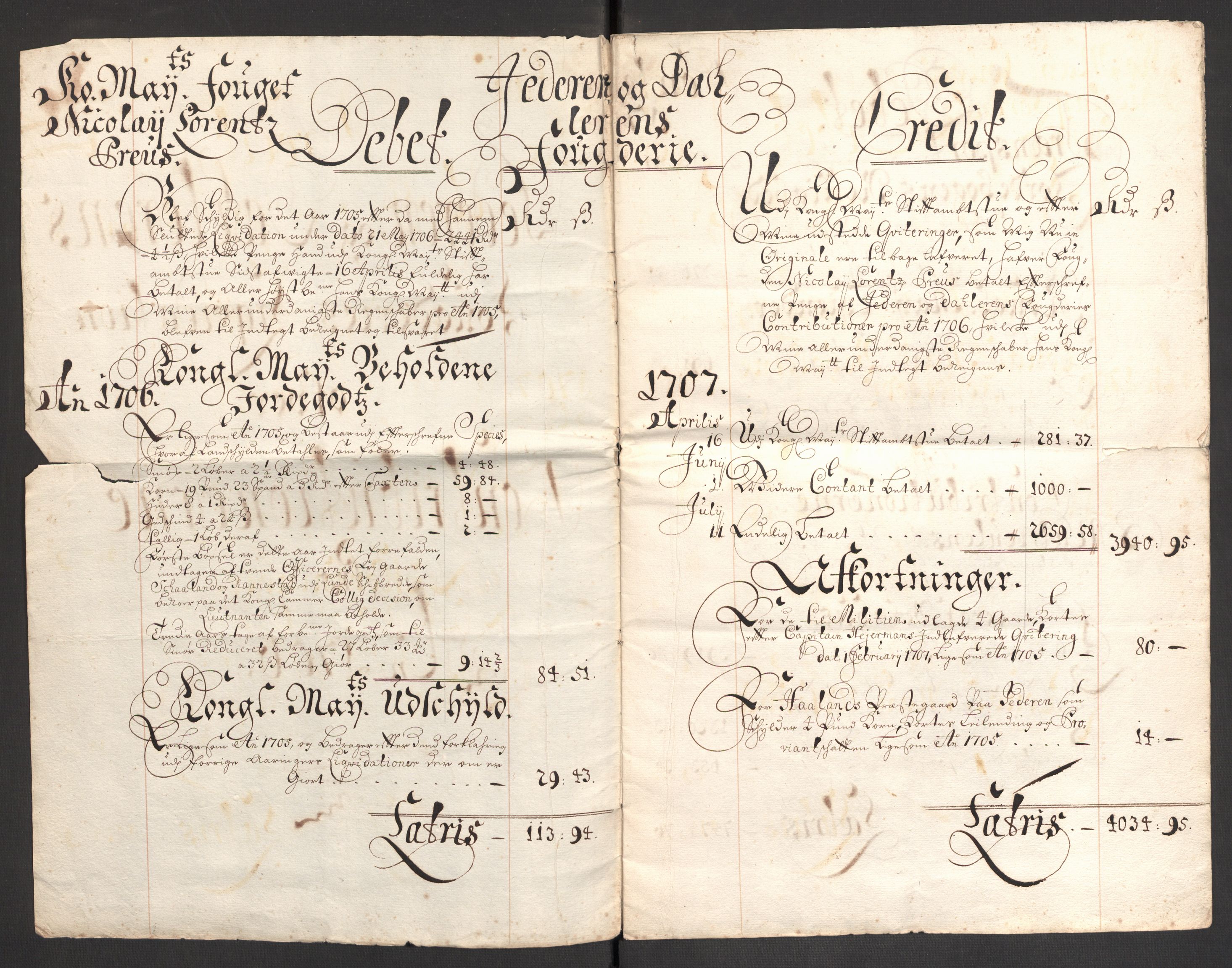 Rentekammeret inntil 1814, Reviderte regnskaper, Fogderegnskap, AV/RA-EA-4092/R46/L2736: Fogderegnskap Jæren og Dalane, 1711, s. 257