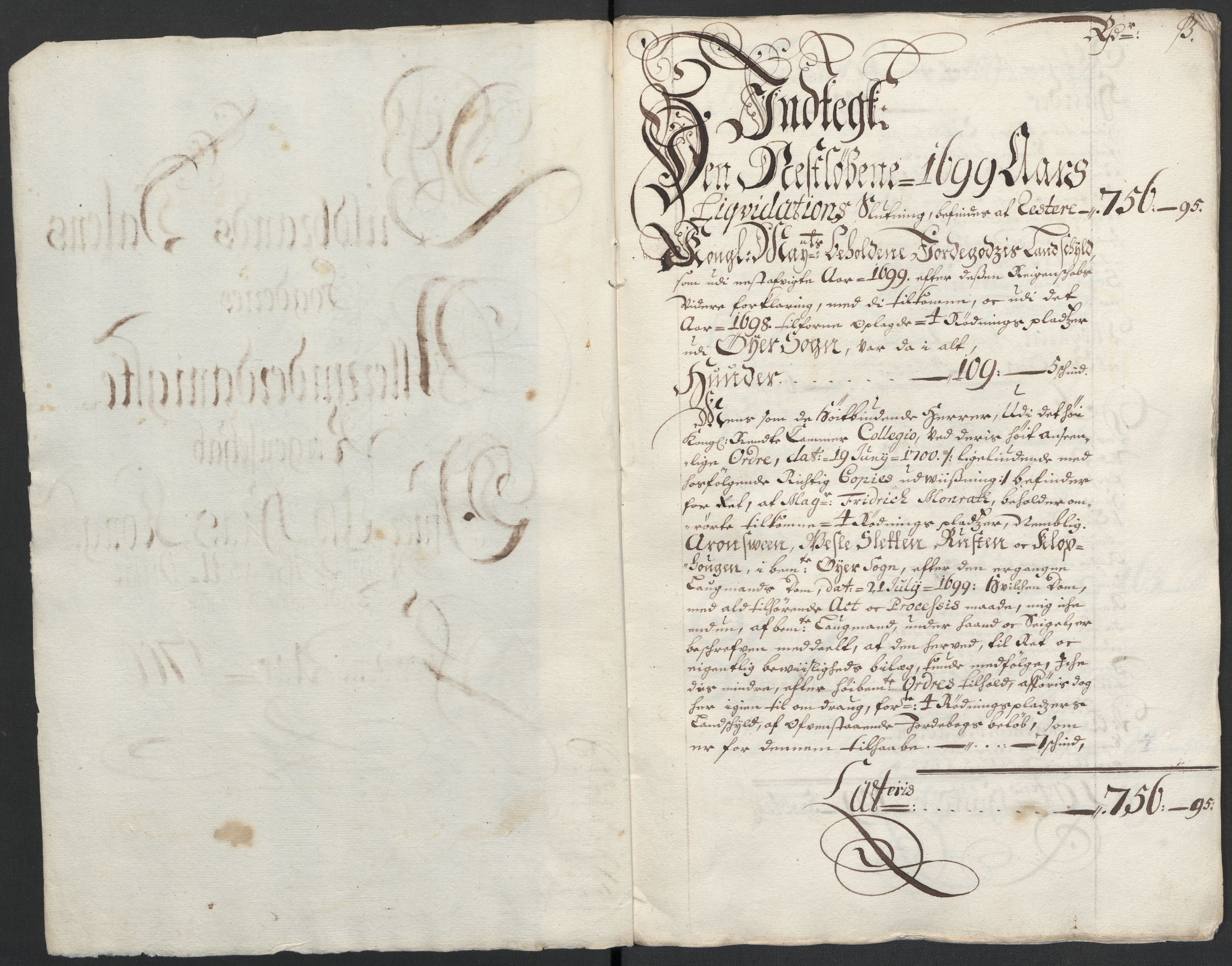 Rentekammeret inntil 1814, Reviderte regnskaper, Fogderegnskap, AV/RA-EA-4092/R17/L1173: Fogderegnskap Gudbrandsdal, 1700, s. 4