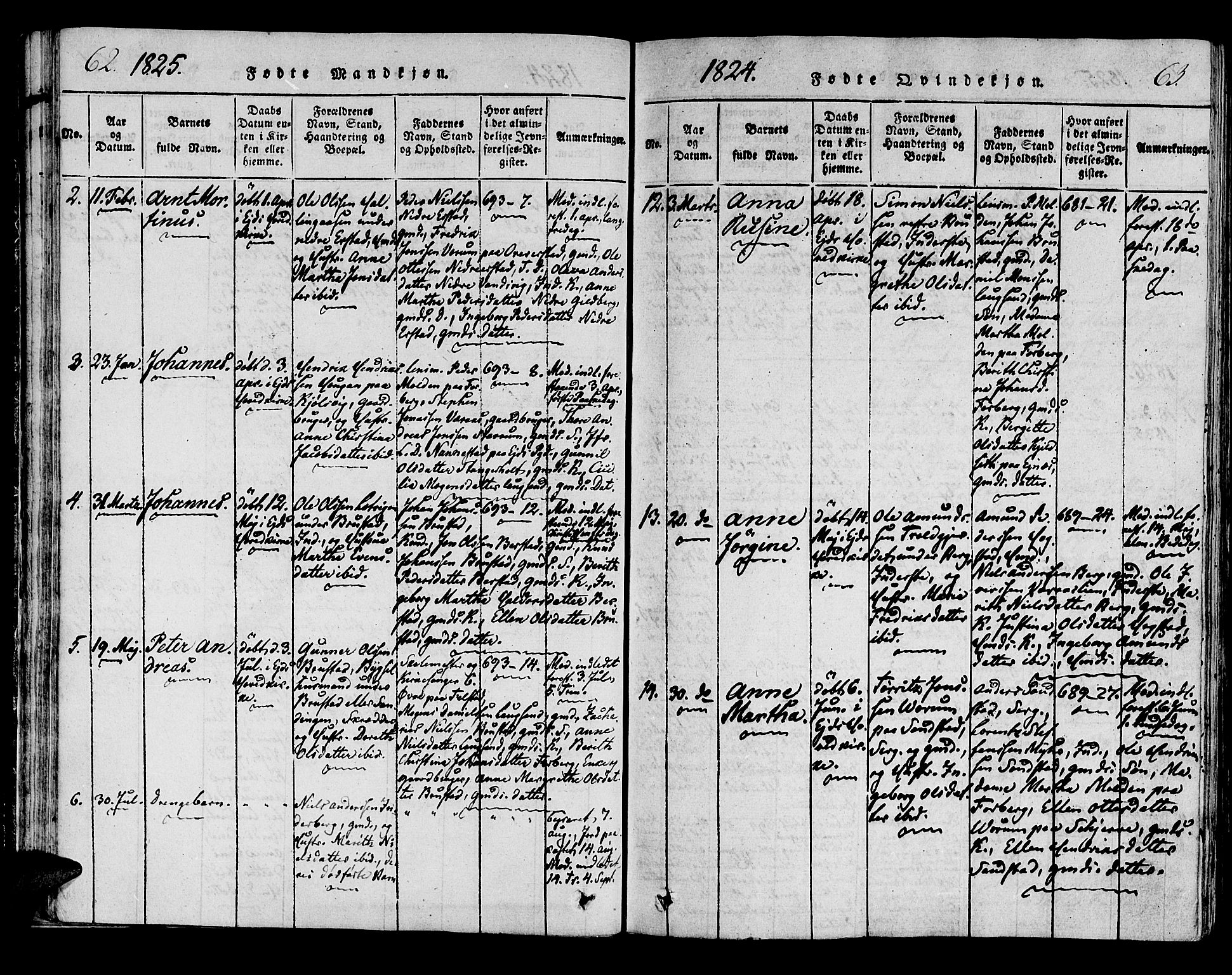 Ministerialprotokoller, klokkerbøker og fødselsregistre - Nord-Trøndelag, SAT/A-1458/722/L0217: Ministerialbok nr. 722A04, 1817-1842, s. 62-63
