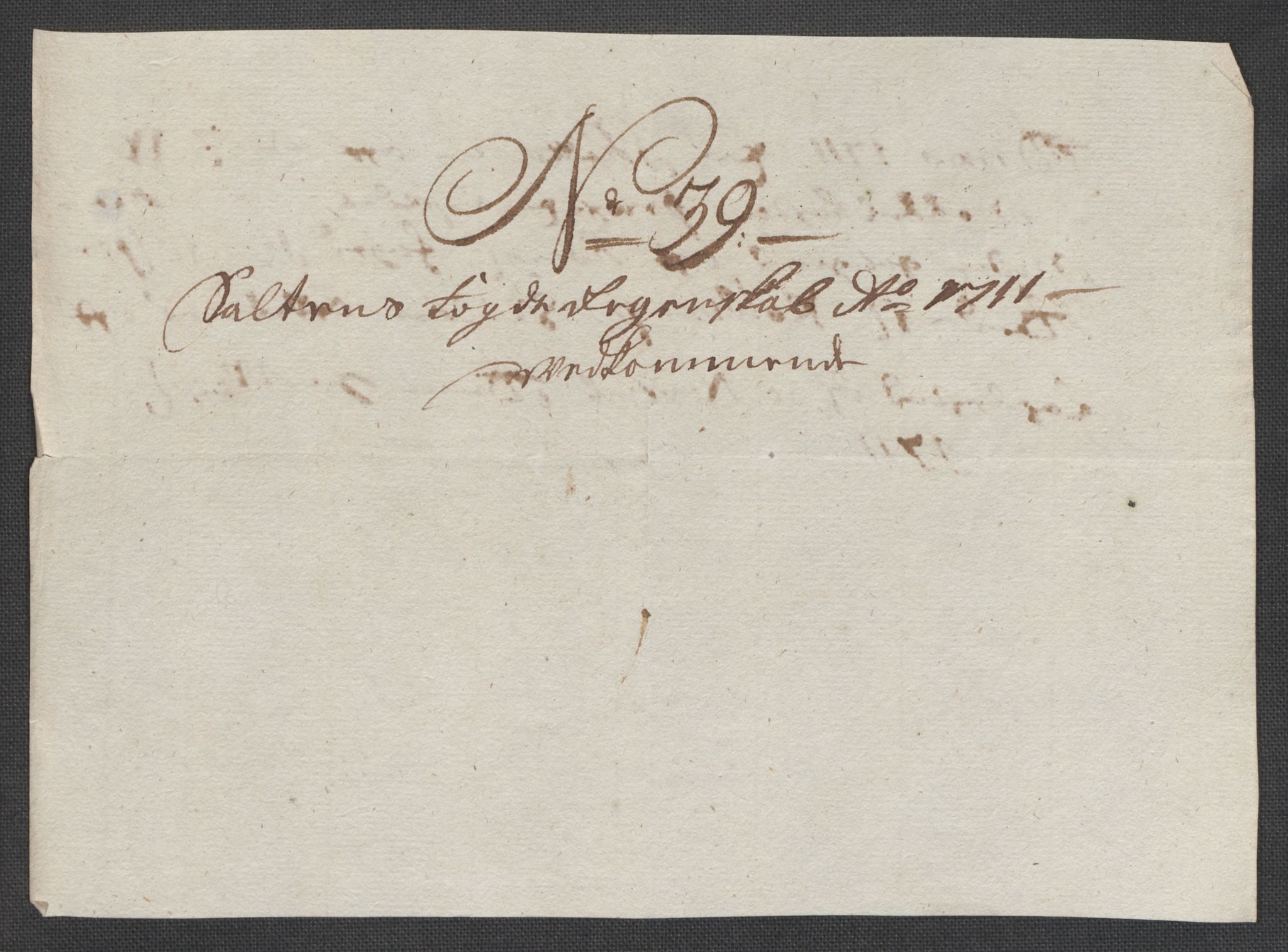 Rentekammeret inntil 1814, Reviderte regnskaper, Fogderegnskap, RA/EA-4092/R66/L4582: Fogderegnskap Salten, 1711-1712, s. 129