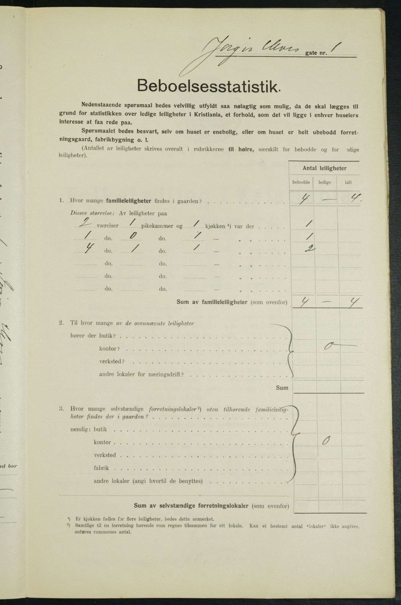 OBA, Kommunal folketelling 1.2.1914 for Kristiania, 1914, s. 47678