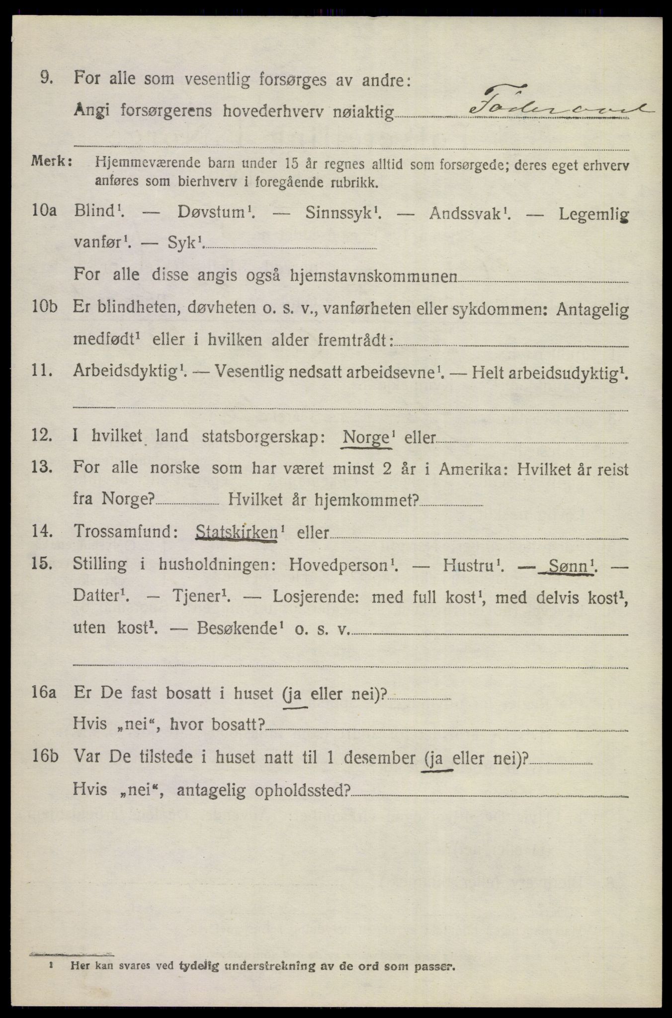 SAKO, Folketelling 1920 for 0616 Nes herred, 1920, s. 2063