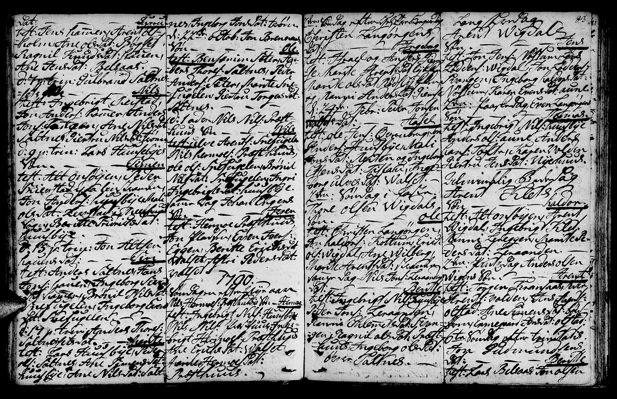 Ministerialprotokoller, klokkerbøker og fødselsregistre - Sør-Trøndelag, AV/SAT-A-1456/666/L0784: Ministerialbok nr. 666A02, 1754-1802, s. 83