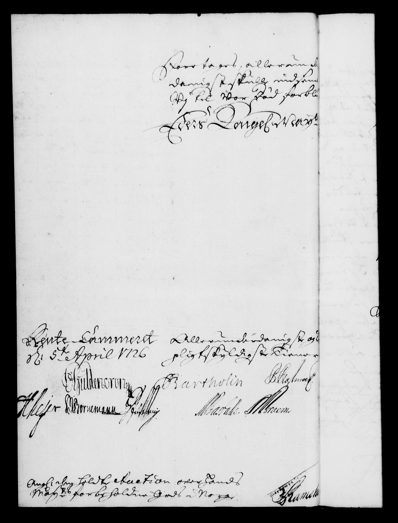 Rentekammeret, Kammerkanselliet, RA/EA-3111/G/Gf/Gfa/L0009: Norsk relasjons- og resolusjonsprotokoll (merket RK 52.9), 1726