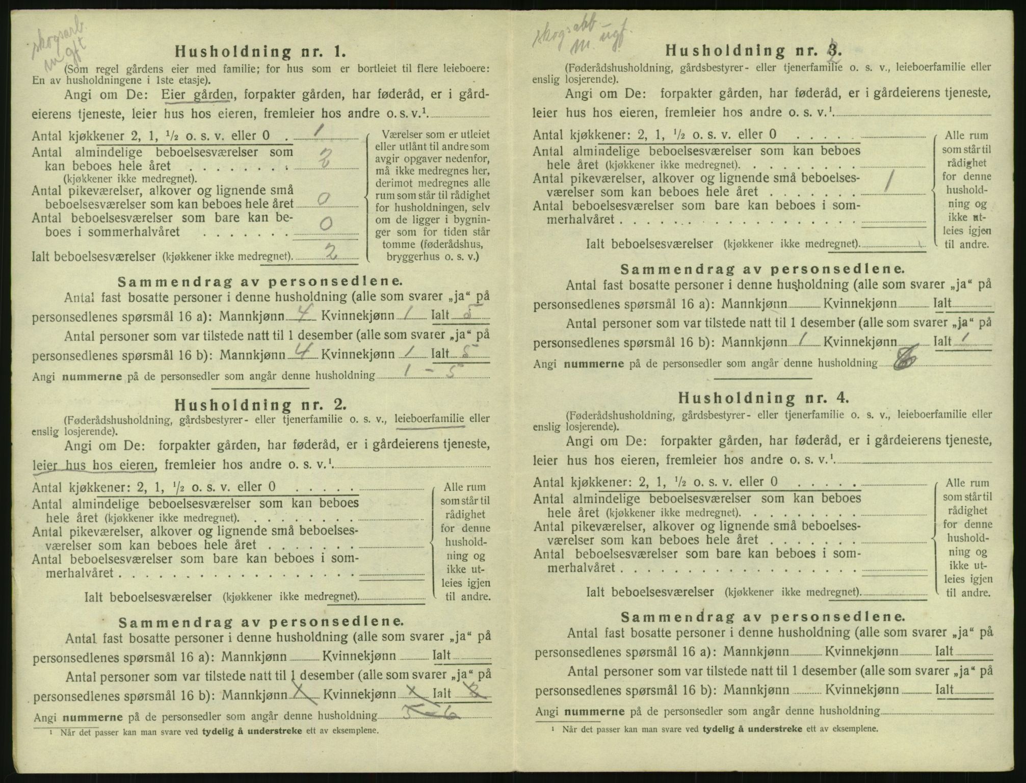 SAK, Folketelling 1920 for 0930 Gjøvdal herred, 1920, s. 31
