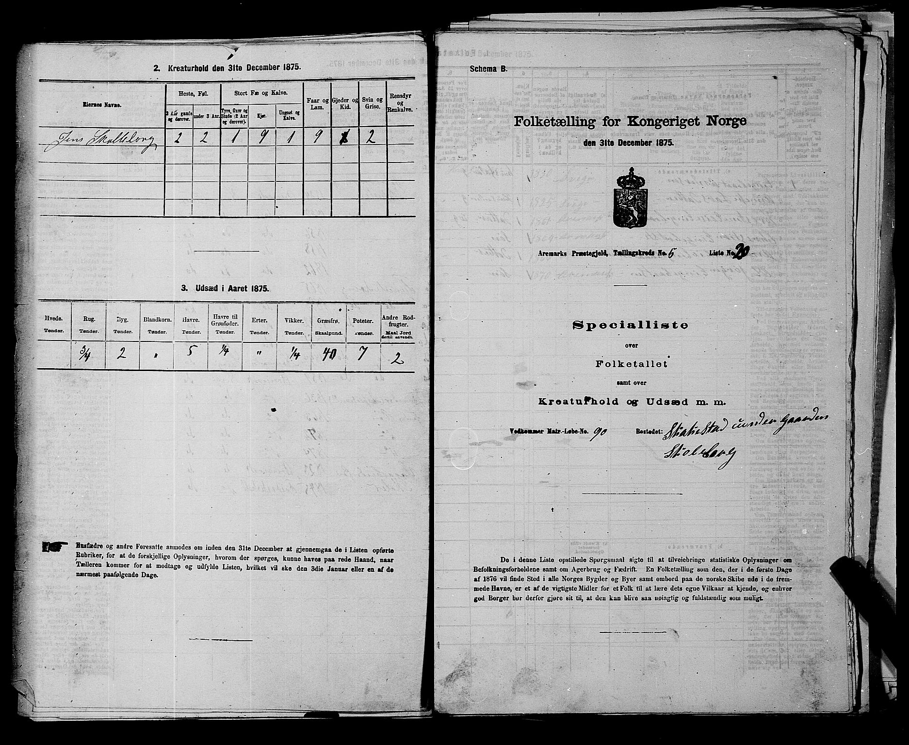 RA, Folketelling 1875 for 0118P Aremark prestegjeld, 1875, s. 680