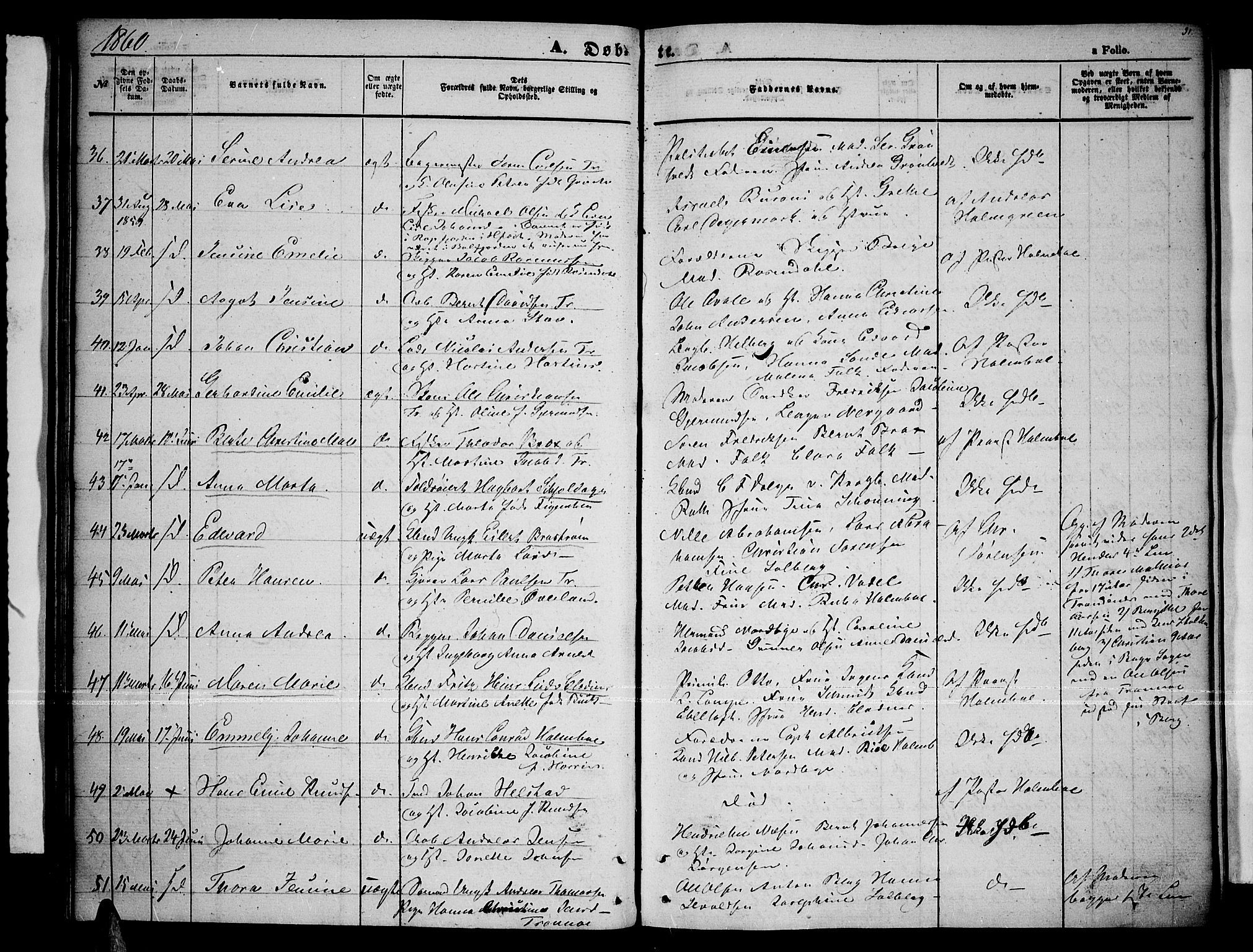 Tromsø sokneprestkontor/stiftsprosti/domprosti, AV/SATØ-S-1343/G/Gb/L0006klokker: Klokkerbok nr. 6, 1857-1866, s. 31