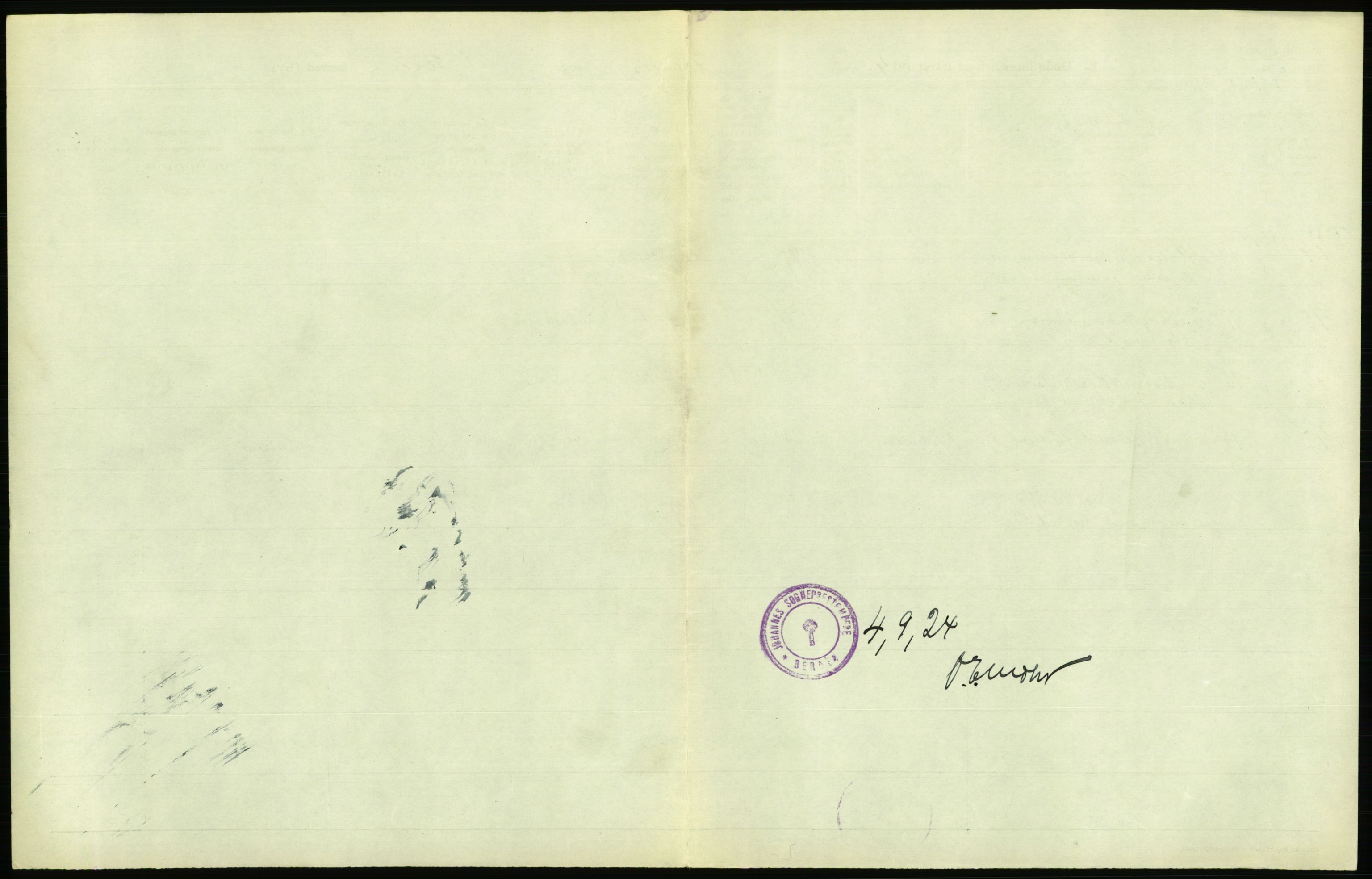 Statistisk sentralbyrå, Sosiodemografiske emner, Befolkning, RA/S-2228/D/Df/Dfc/Dfcd/L0028: Bergen: Gifte, døde., 1924, s. 803