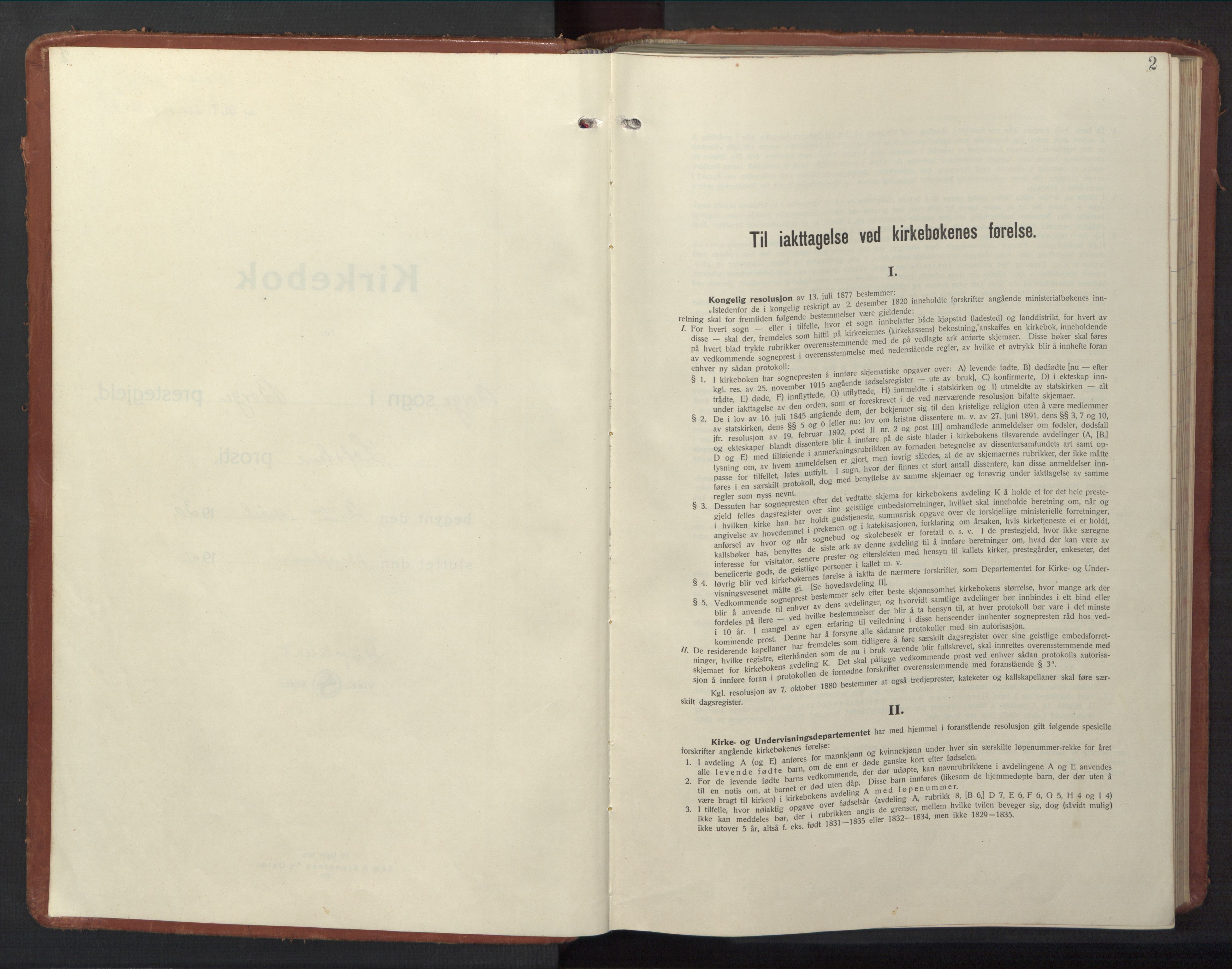 Ministerialprotokoller, klokkerbøker og fødselsregistre - Nordland, SAT/A-1459/880/L1143: Klokkerbok nr. 880C05, 1929-1951, s. 2