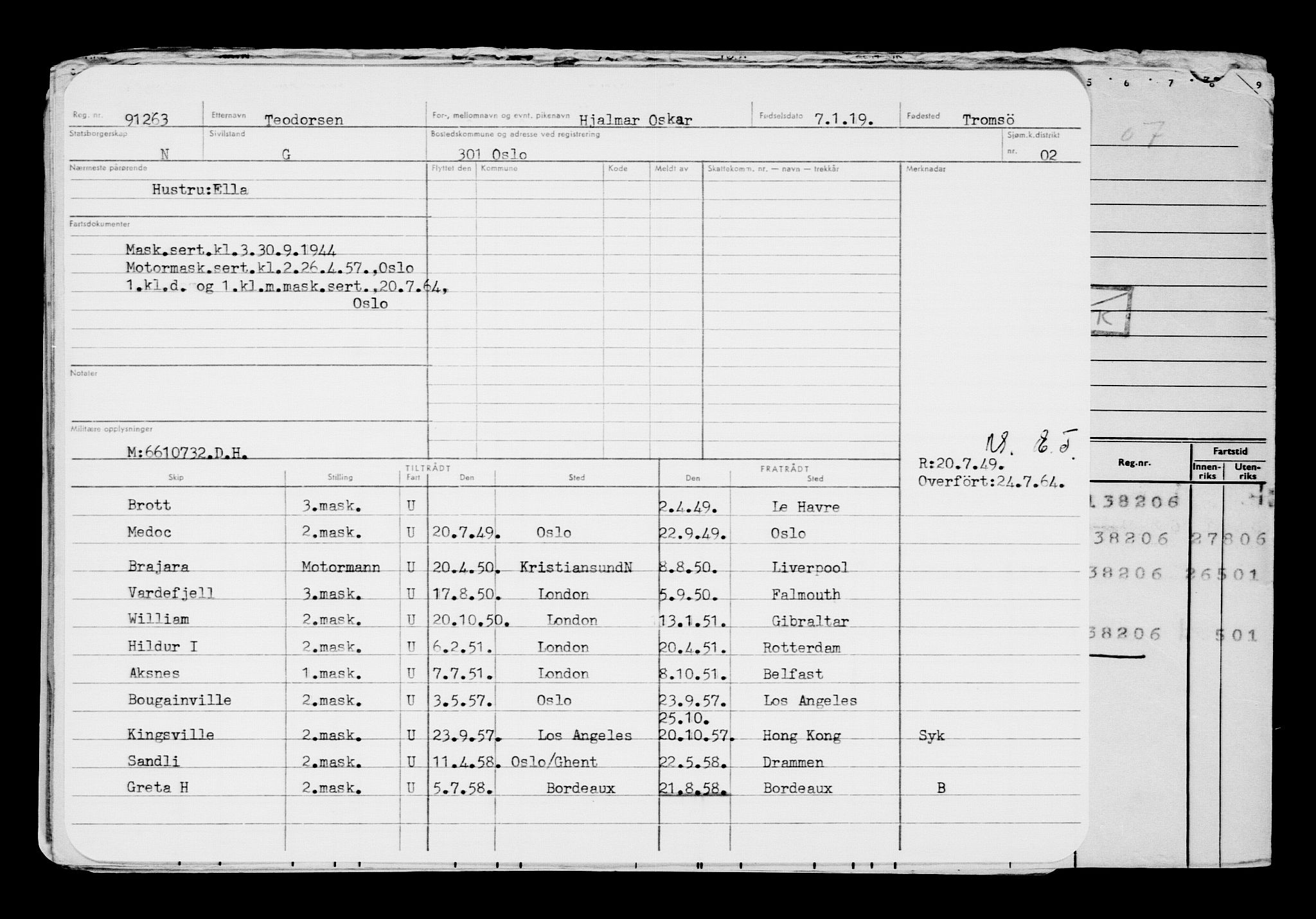 Direktoratet for sjømenn, AV/RA-S-3545/G/Gb/L0165: Hovedkort, 1918-1919, s. 386