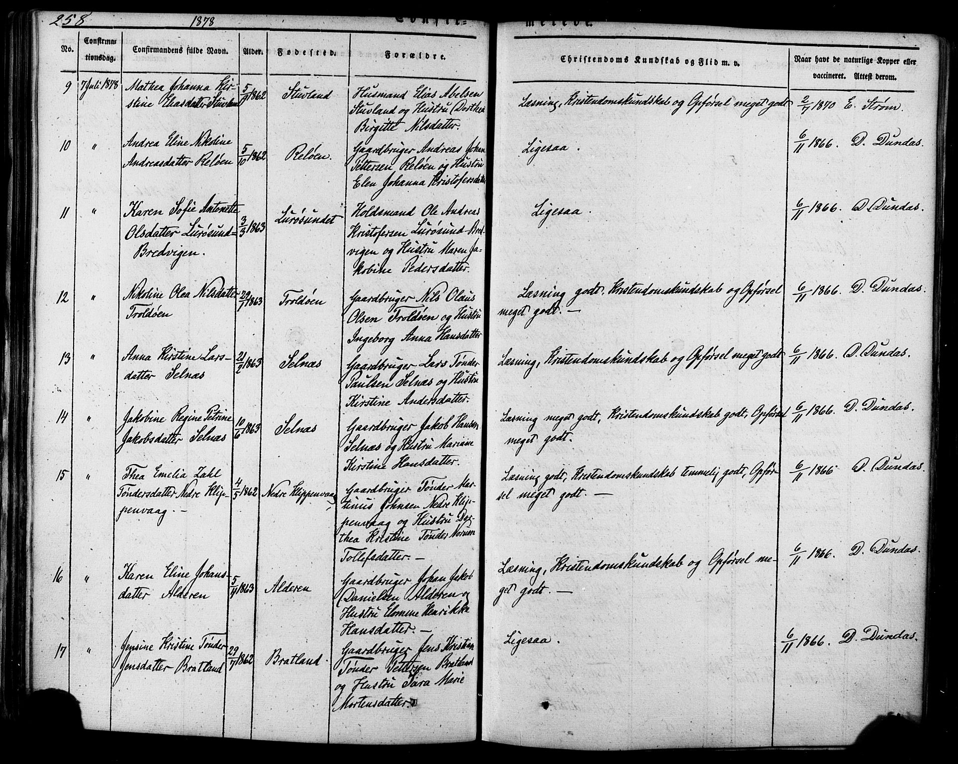 Ministerialprotokoller, klokkerbøker og fødselsregistre - Nordland, AV/SAT-A-1459/839/L0567: Ministerialbok nr. 839A04, 1863-1879, s. 258