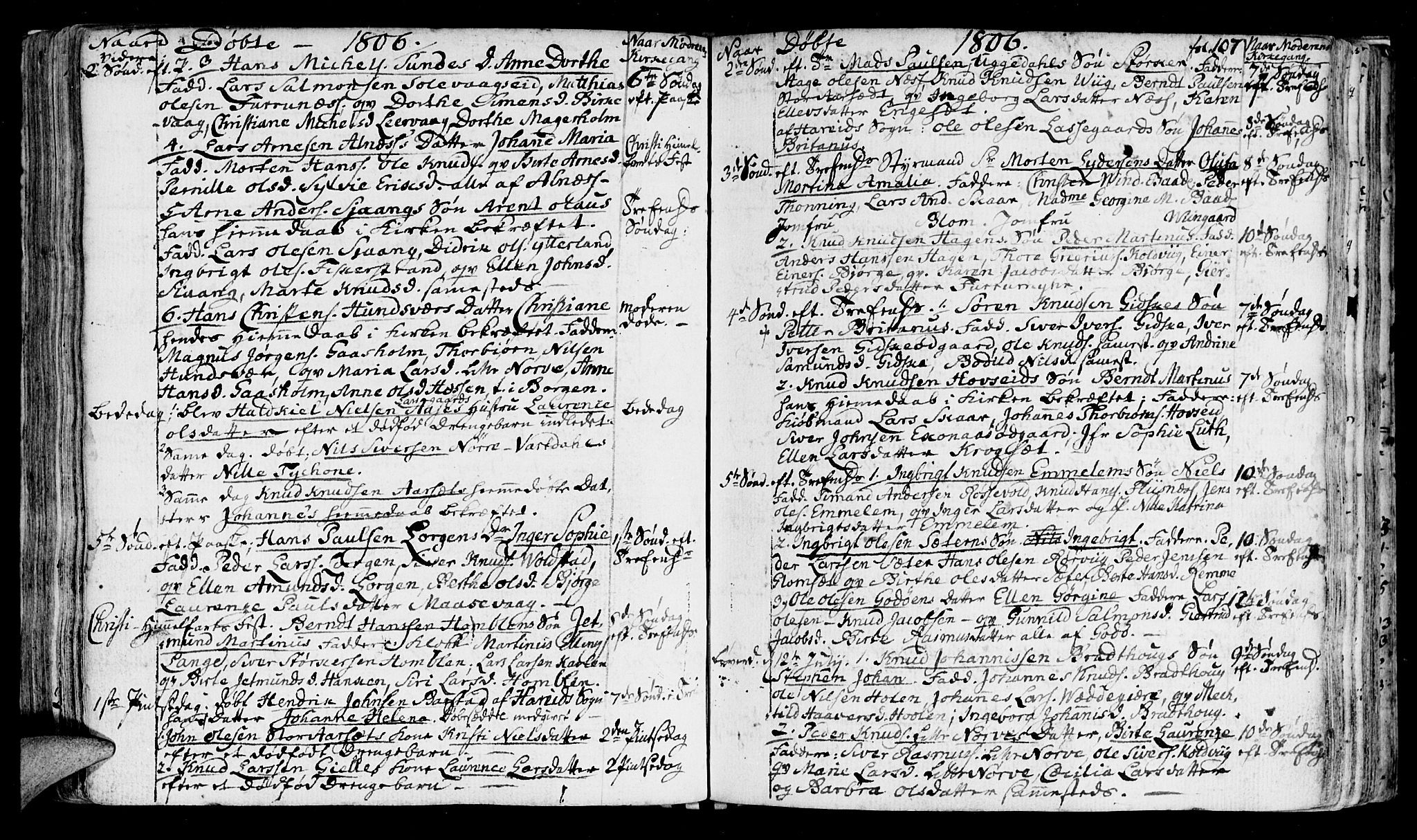Ministerialprotokoller, klokkerbøker og fødselsregistre - Møre og Romsdal, AV/SAT-A-1454/528/L0394: Ministerialbok nr. 528A05, 1801-1826, s. 107