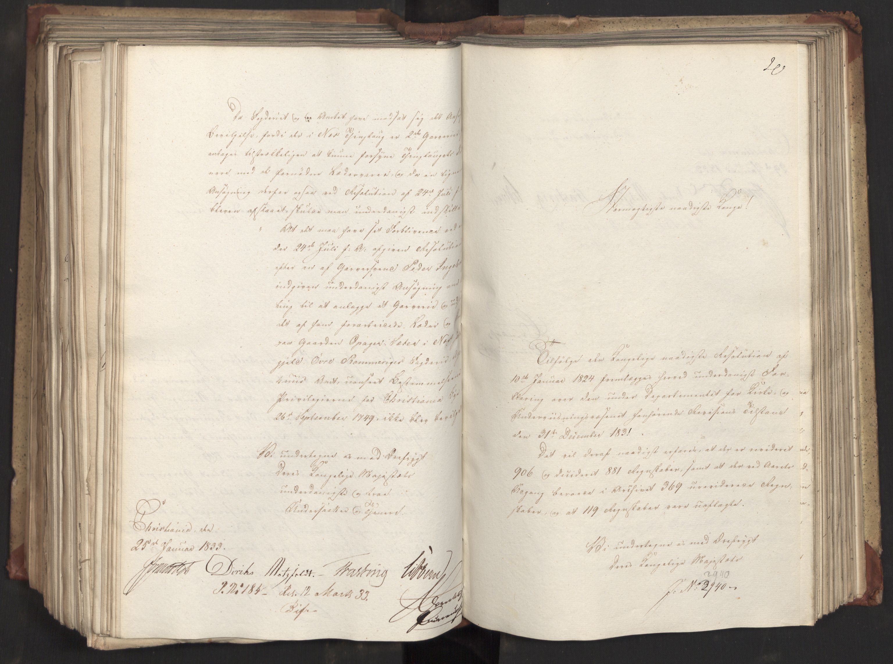 Statsrådsavdelingen i Stockholm, AV/RA-S-1003/D/Da/L0082: Regjeringsinnstillinger nr. 2858-2979, 1833, s. 424