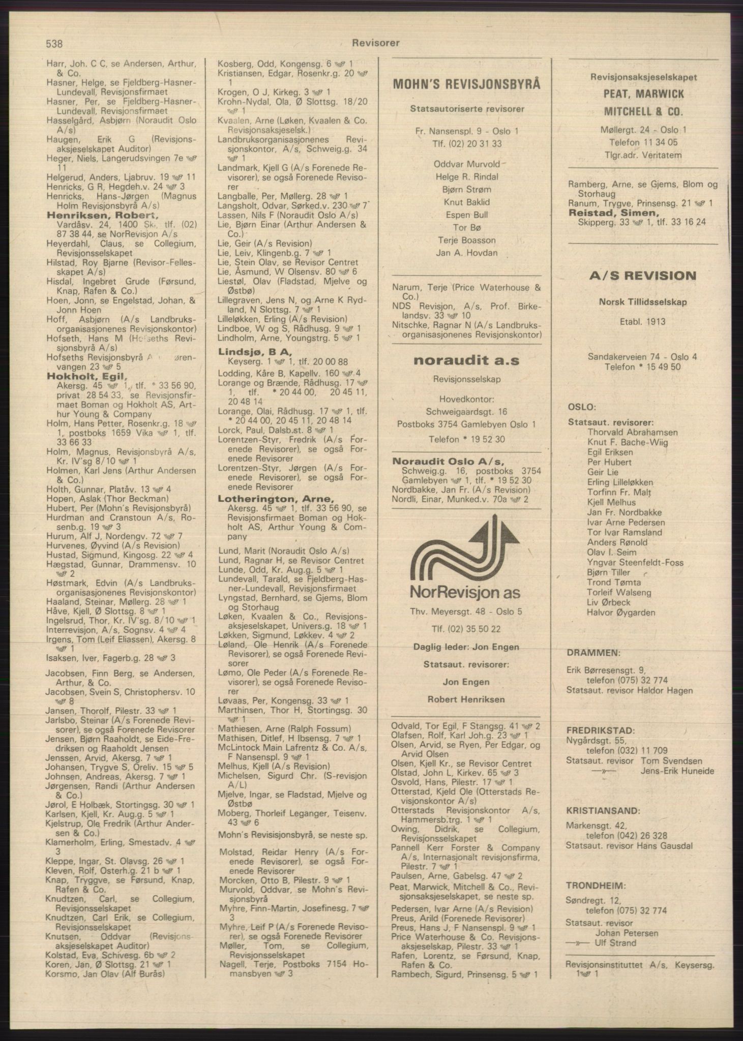 Kristiania/Oslo adressebok, PUBL/-, 1980-1981, s. 538