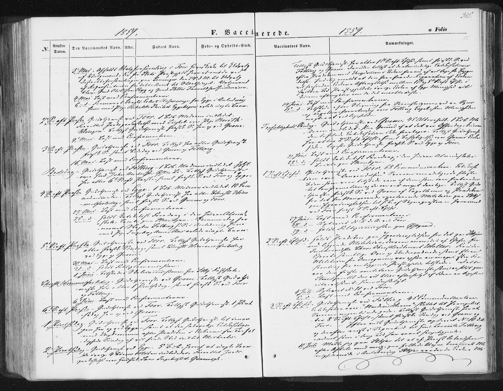 Ministerialprotokoller, klokkerbøker og fødselsregistre - Nord-Trøndelag, AV/SAT-A-1458/746/L0446: Ministerialbok nr. 746A05, 1846-1859, s. 315