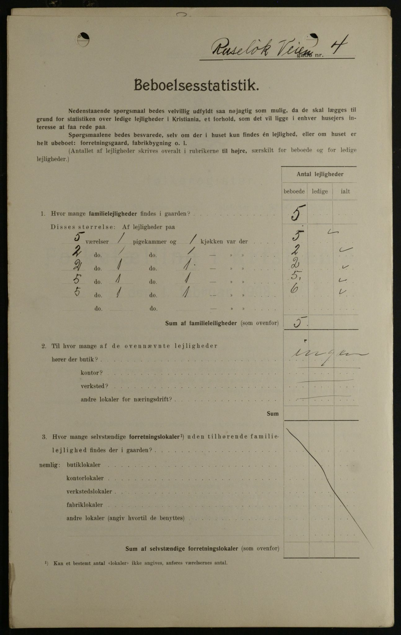 OBA, Kommunal folketelling 1.2.1908 for Kristiania kjøpstad, 1908, s. 76211