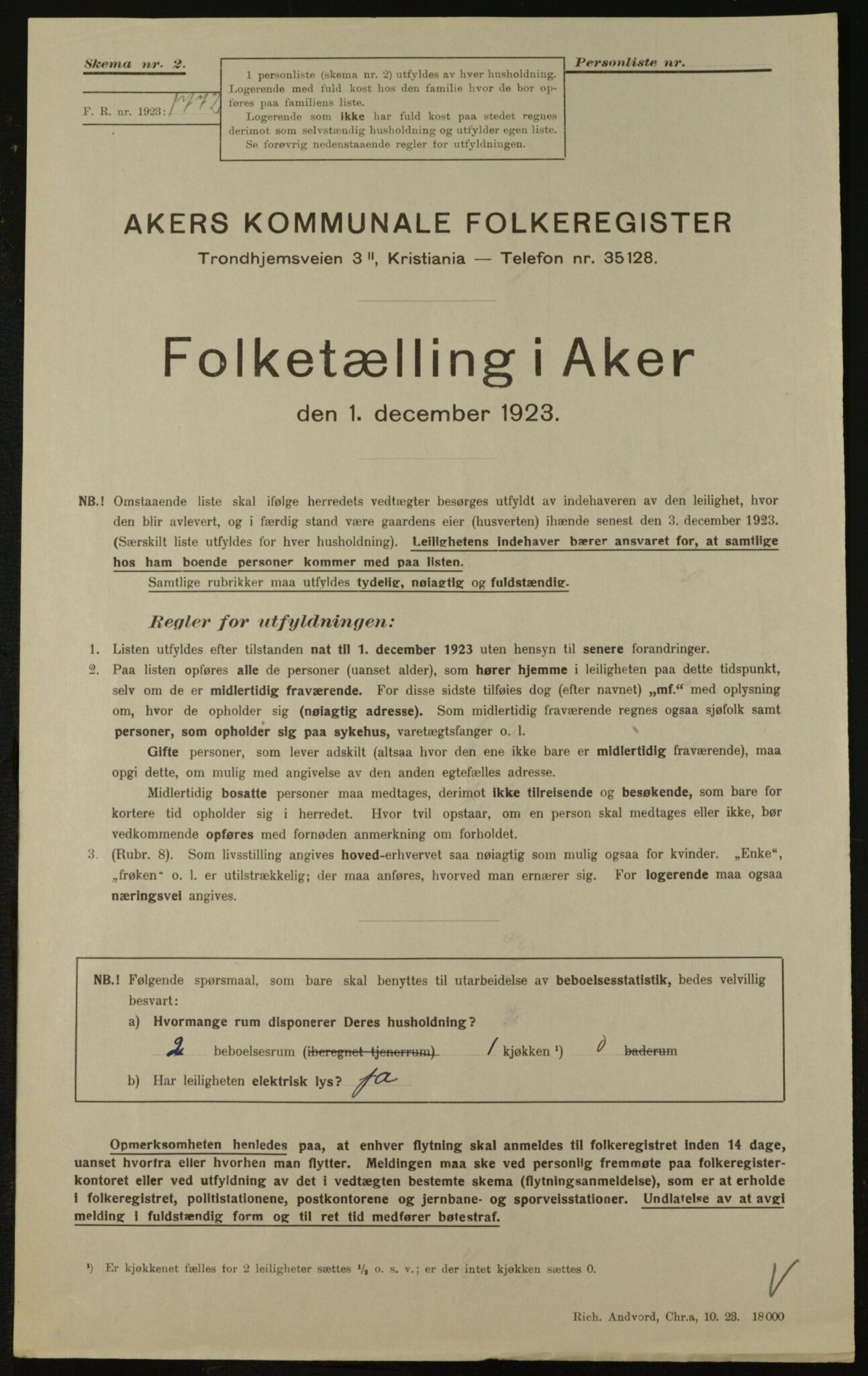 , Kommunal folketelling 1.12.1923 for Aker, 1923, s. 33771