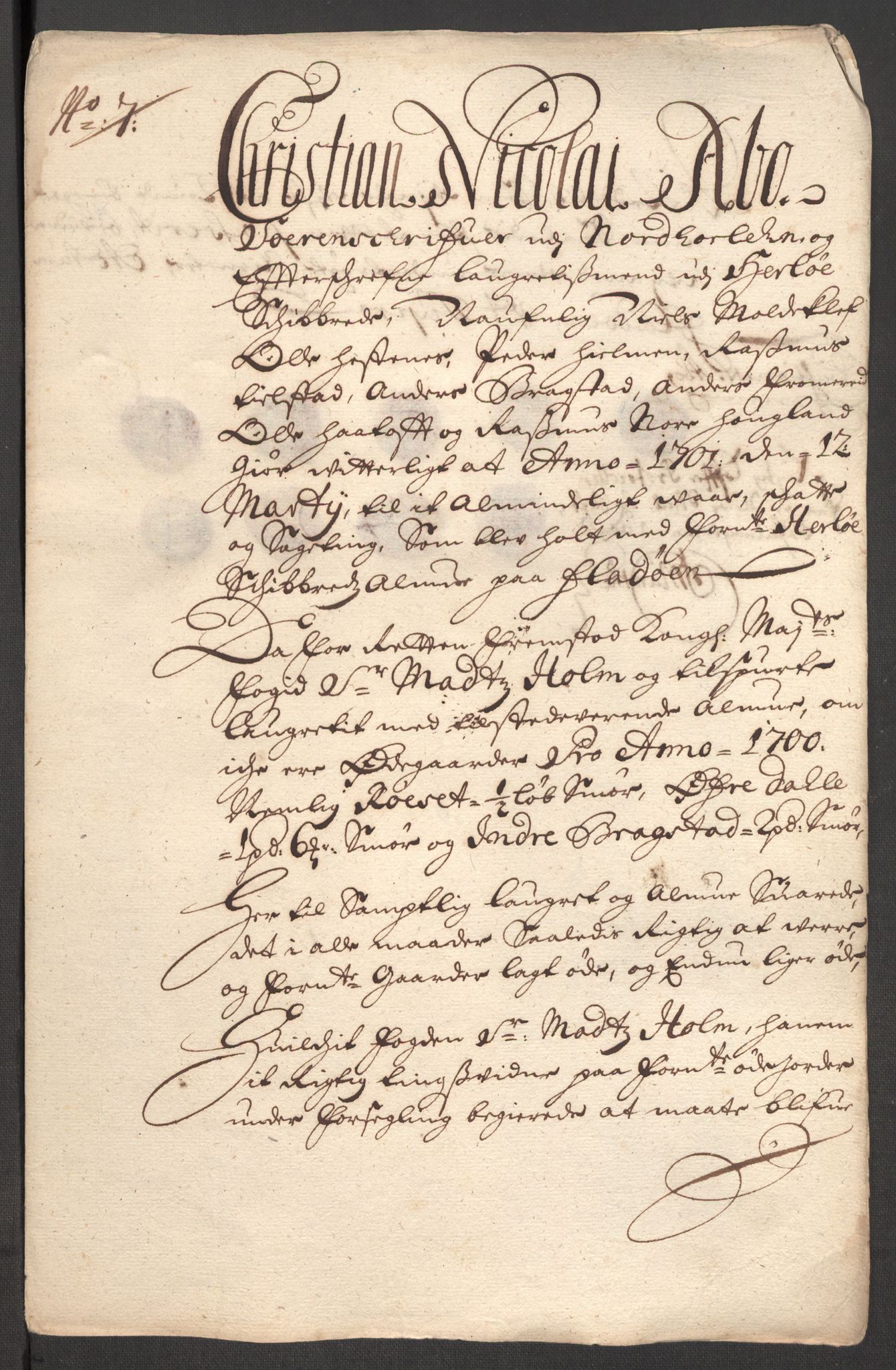 Rentekammeret inntil 1814, Reviderte regnskaper, Fogderegnskap, RA/EA-4092/R51/L3185: Fogderegnskap Nordhordland og Voss, 1700-1701, s. 173