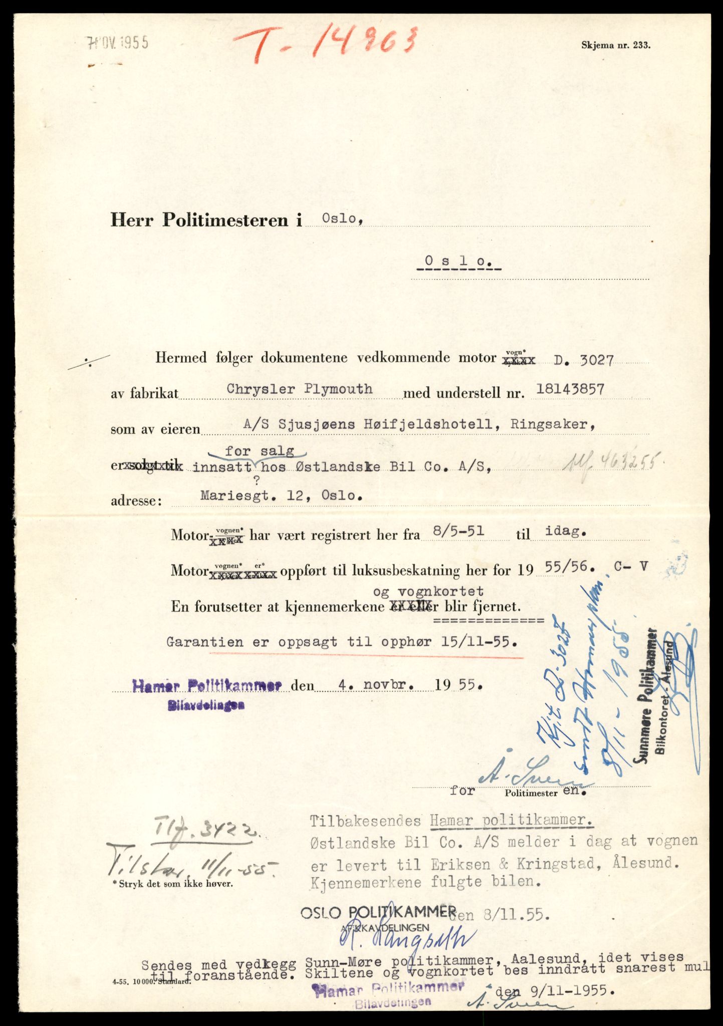 Møre og Romsdal vegkontor - Ålesund trafikkstasjon, AV/SAT-A-4099/F/Fe/L0049: Registreringskort for kjøretøy T 14864 - T 18613, 1927-1998, s. 2325