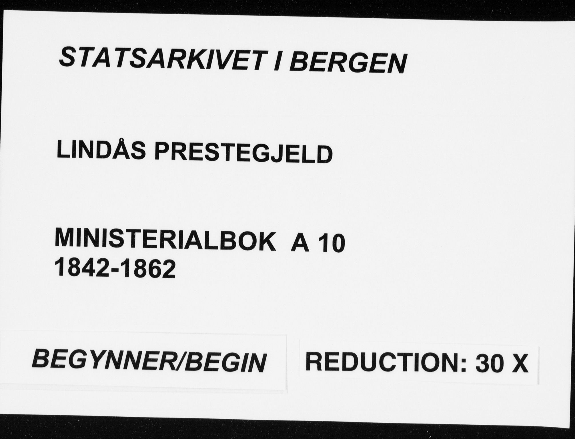 Lindås Sokneprestembete, SAB/A-76701/H/Haa: Ministerialbok nr. A 10, 1842-1862
