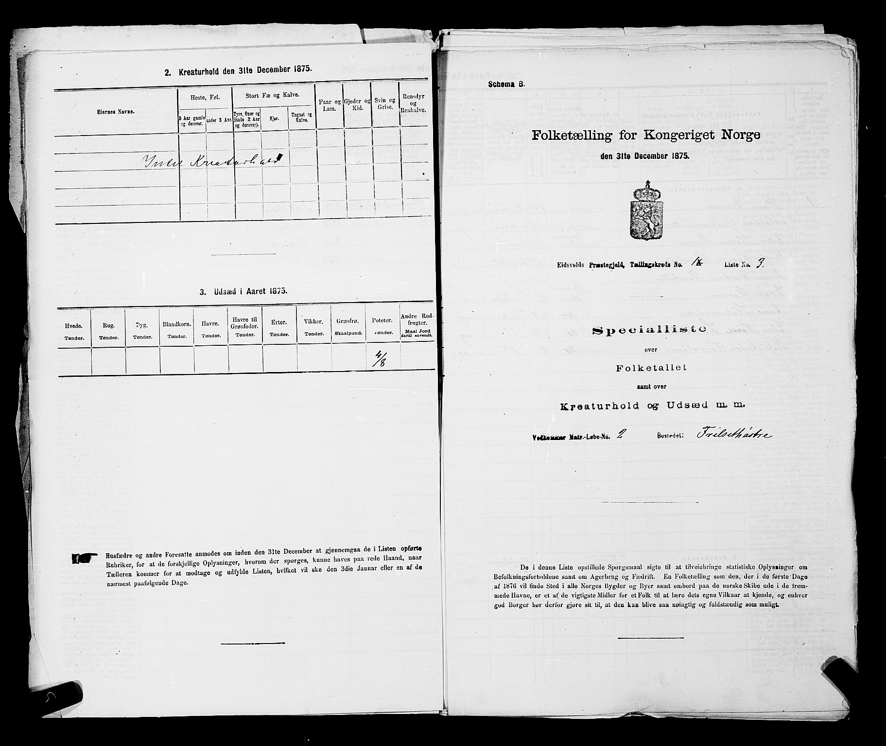 RA, Folketelling 1875 for 0237P Eidsvoll prestegjeld, 1875, s. 70