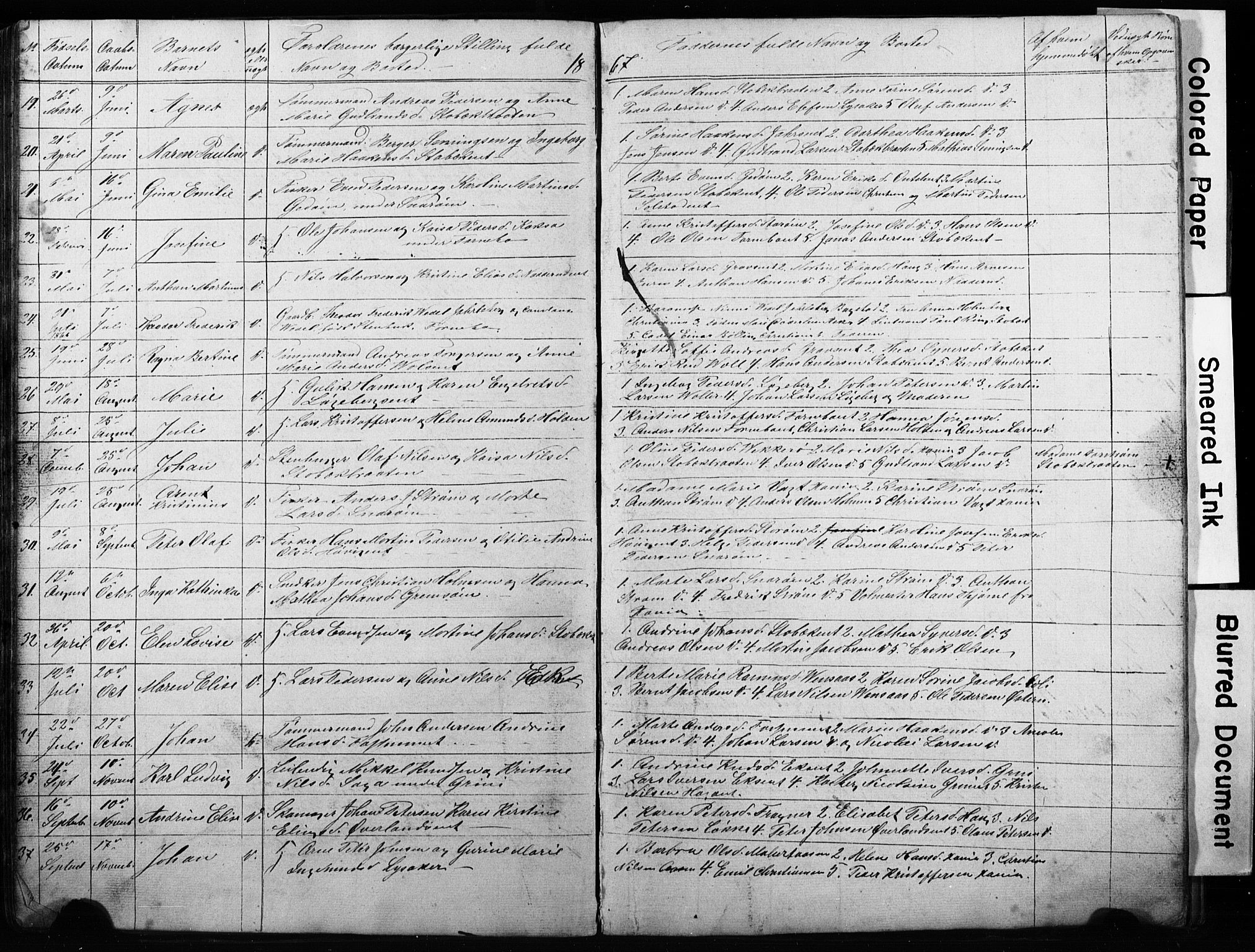 Asker prestekontor Kirkebøker, AV/SAO-A-10256a/G/Gc/L0001: Klokkerbok nr. III 1, 1854-1873