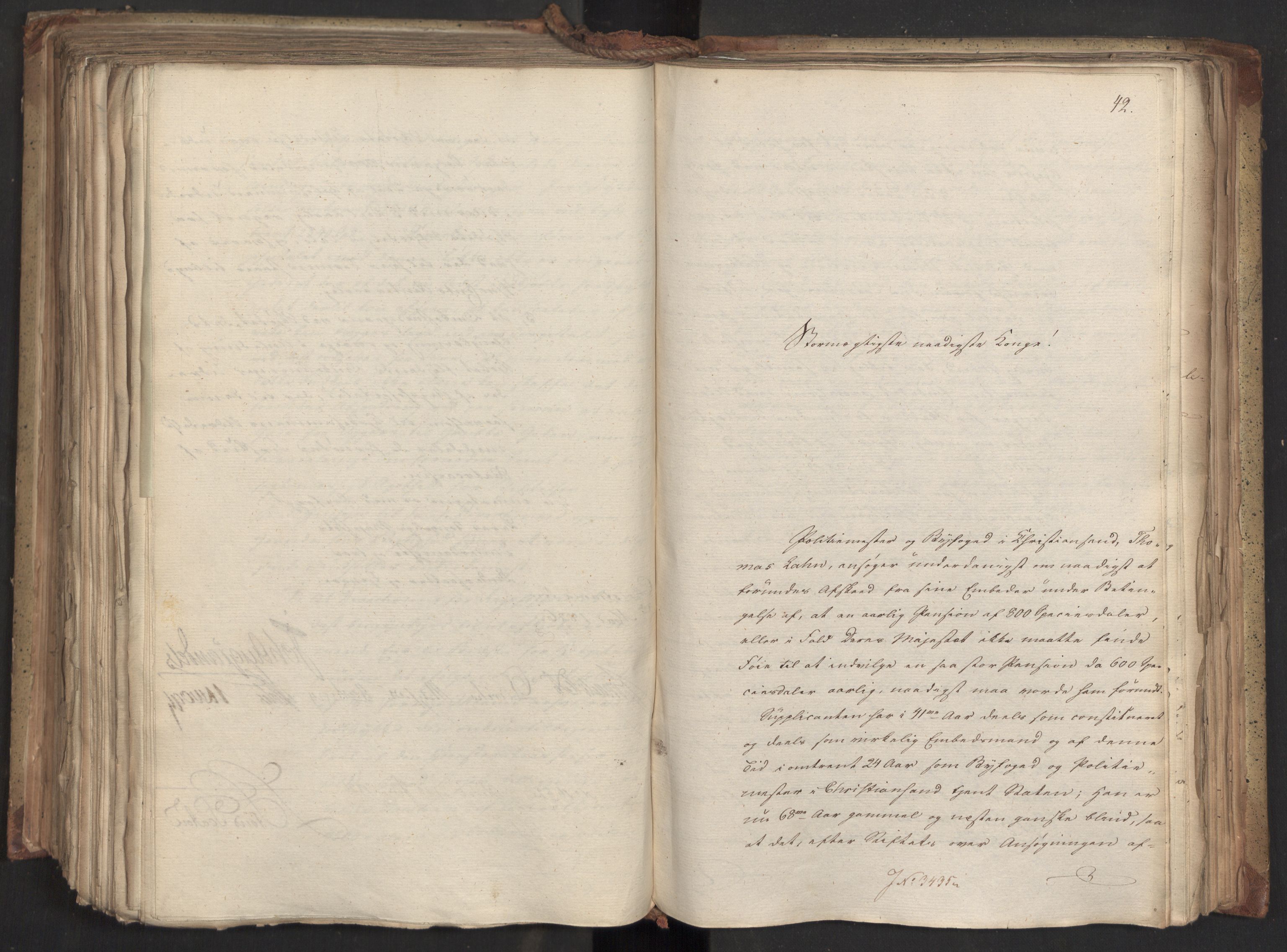 Statsrådsavdelingen i Stockholm, AV/RA-S-1003/D/Da/L0046: Regjeringsinnstillinger nr. 3308-3500, 1826, s. 360