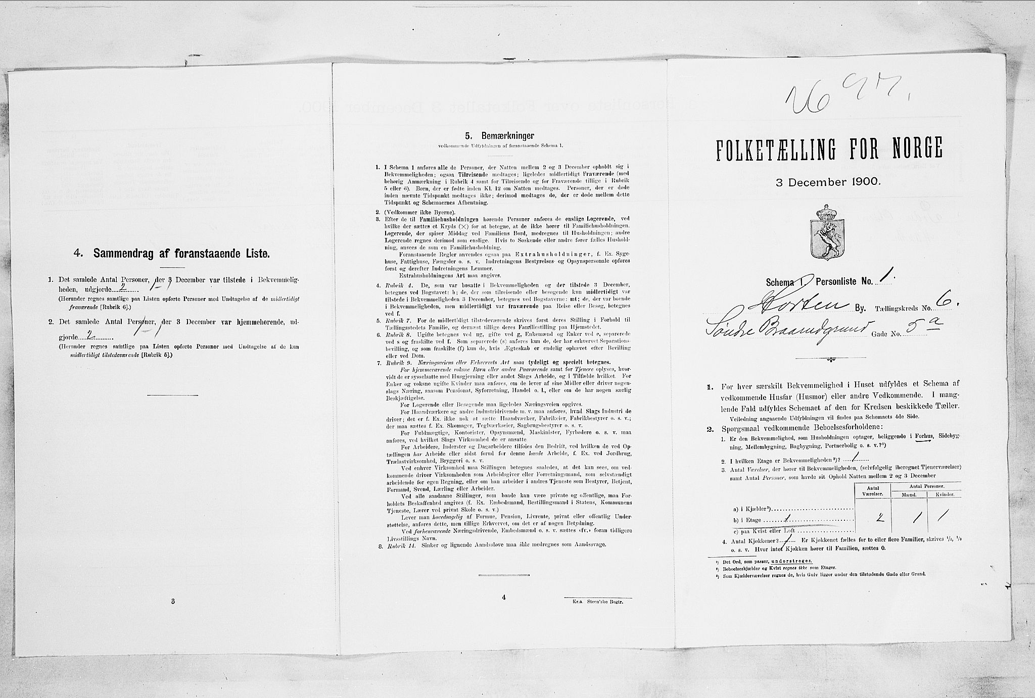 RA, Folketelling 1900 for 0703 Horten ladested, 1900, s. 4574