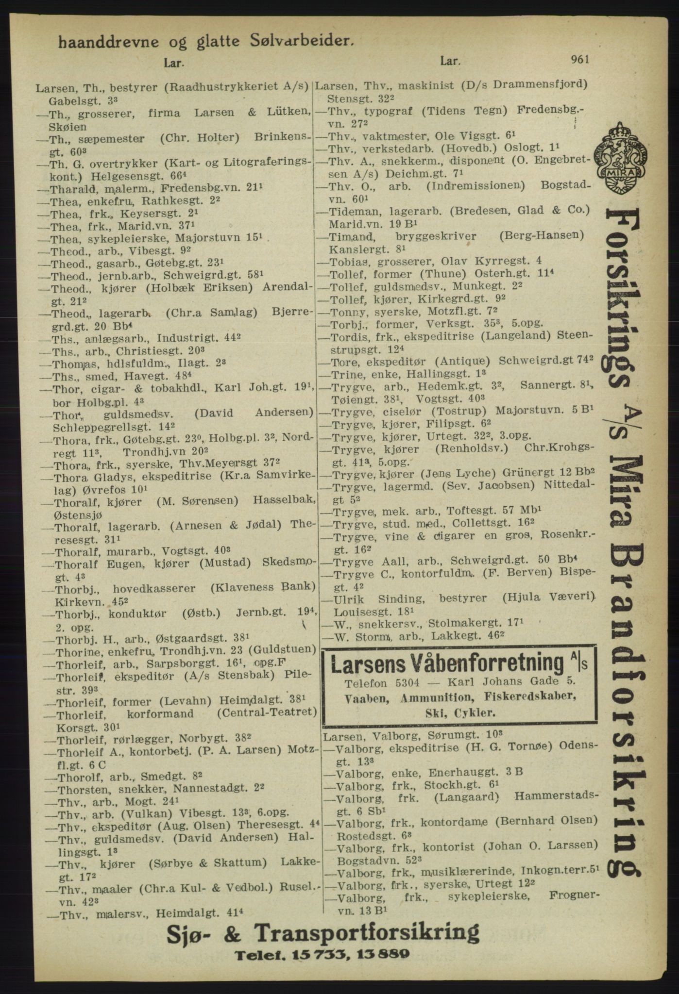 Kristiania/Oslo adressebok, PUBL/-, 1918, s. 986