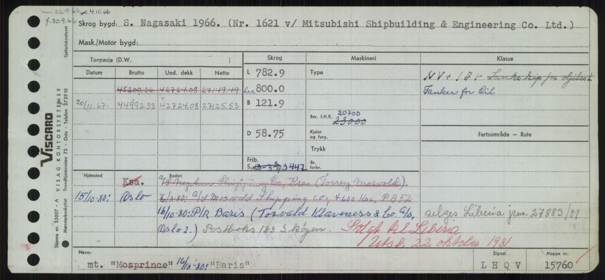 Sjøfartsdirektoratet med forløpere, Skipsmålingen, RA/S-1627/H/Hd/L0003: Fartøy, B-Bev, s. 293