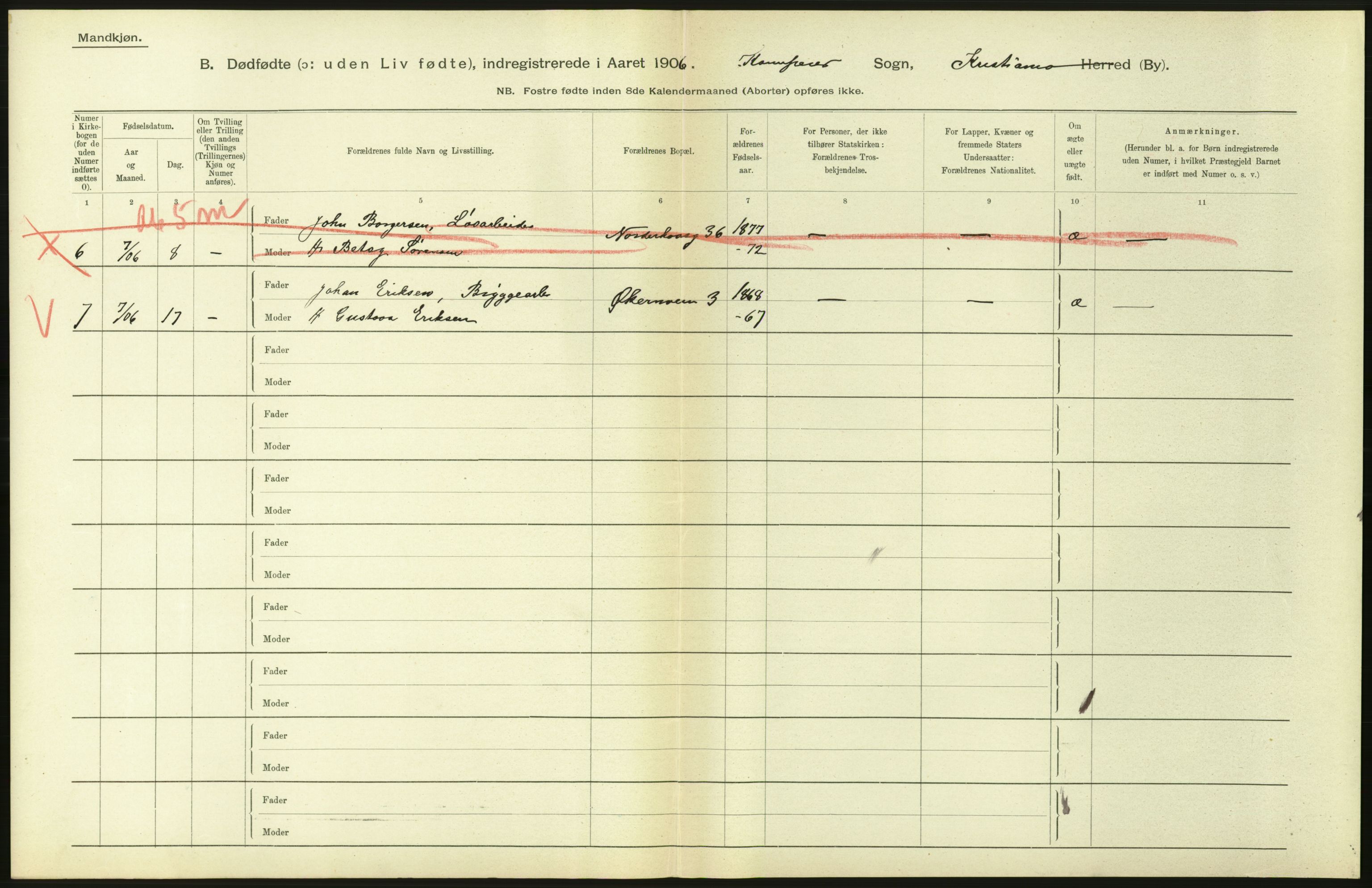 Statistisk sentralbyrå, Sosiodemografiske emner, Befolkning, RA/S-2228/D/Df/Dfa/Dfad/L0010: Kristiania: Døde, dødfødte, 1906, s. 528