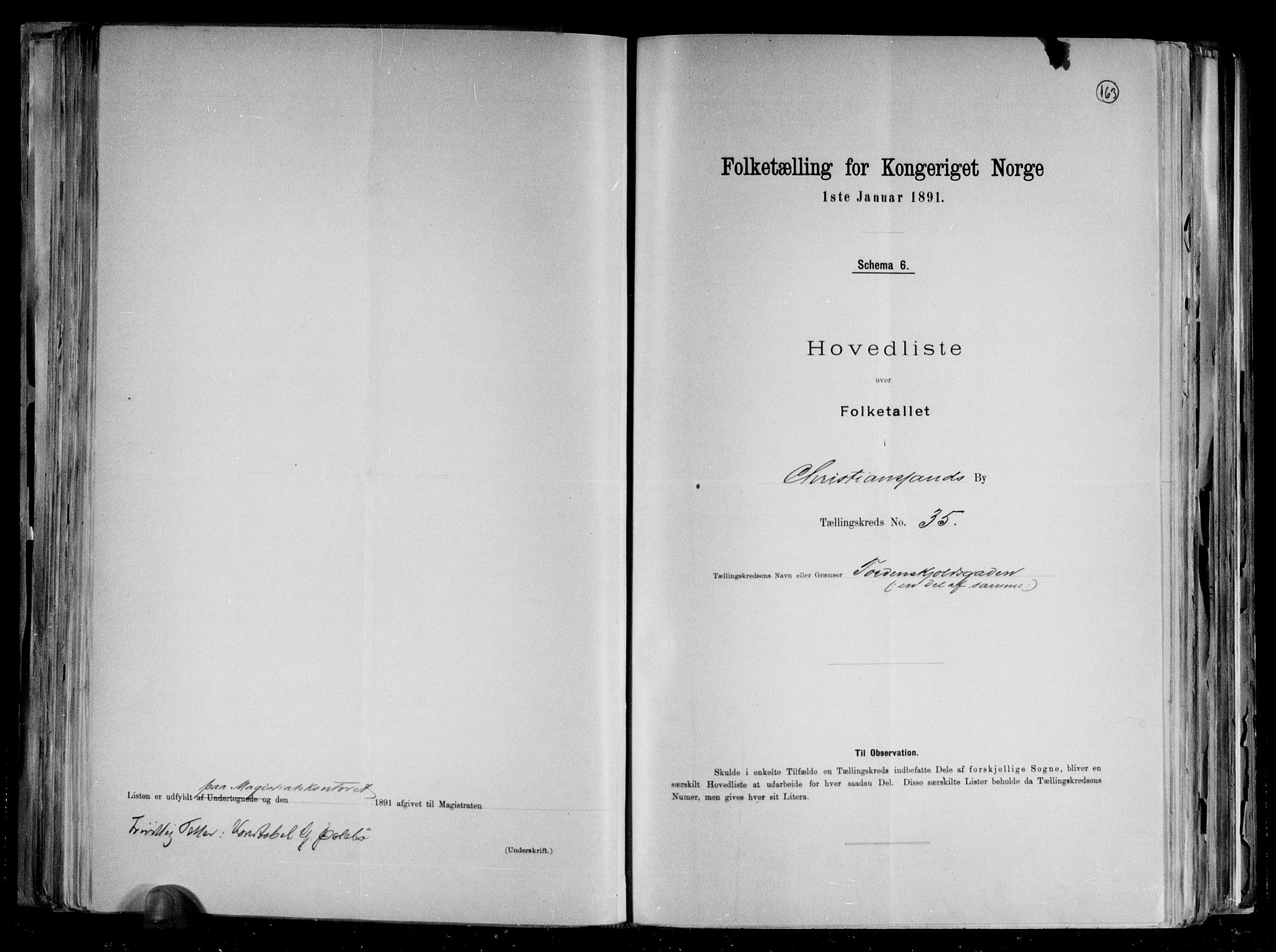 RA, Folketelling 1891 for 1001 Kristiansand kjøpstad, 1891, s. 73