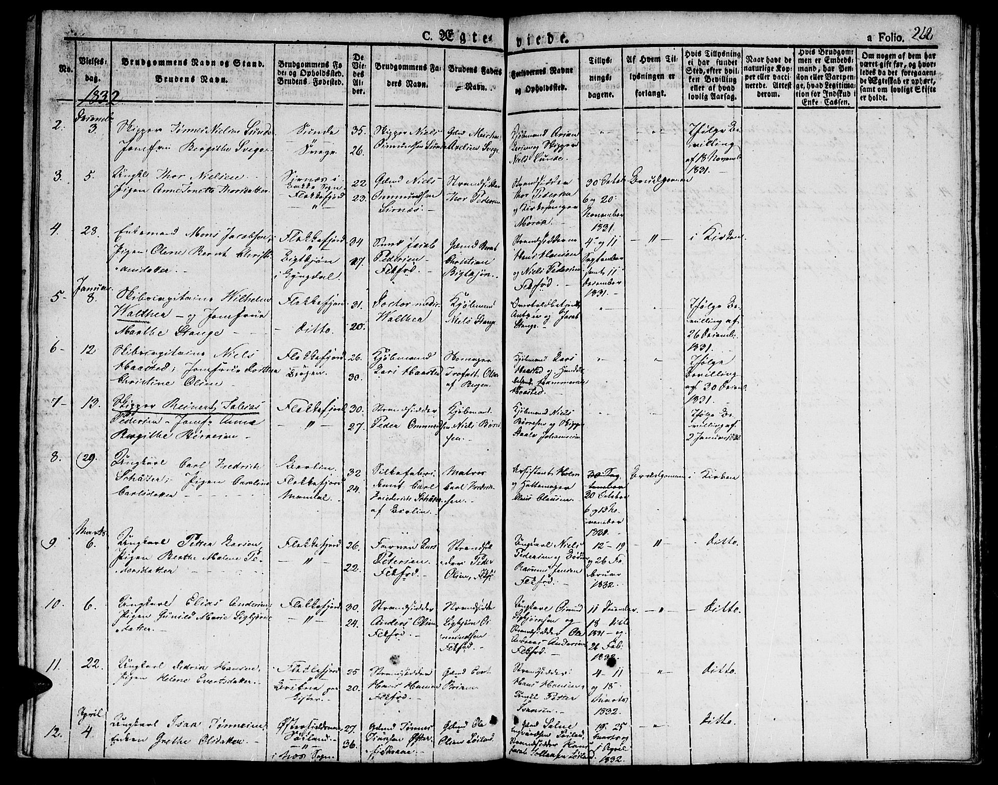 Flekkefjord sokneprestkontor, AV/SAK-1111-0012/F/Fb/Fbc/L0004: Klokkerbok nr. B 4, 1827-1846, s. 268