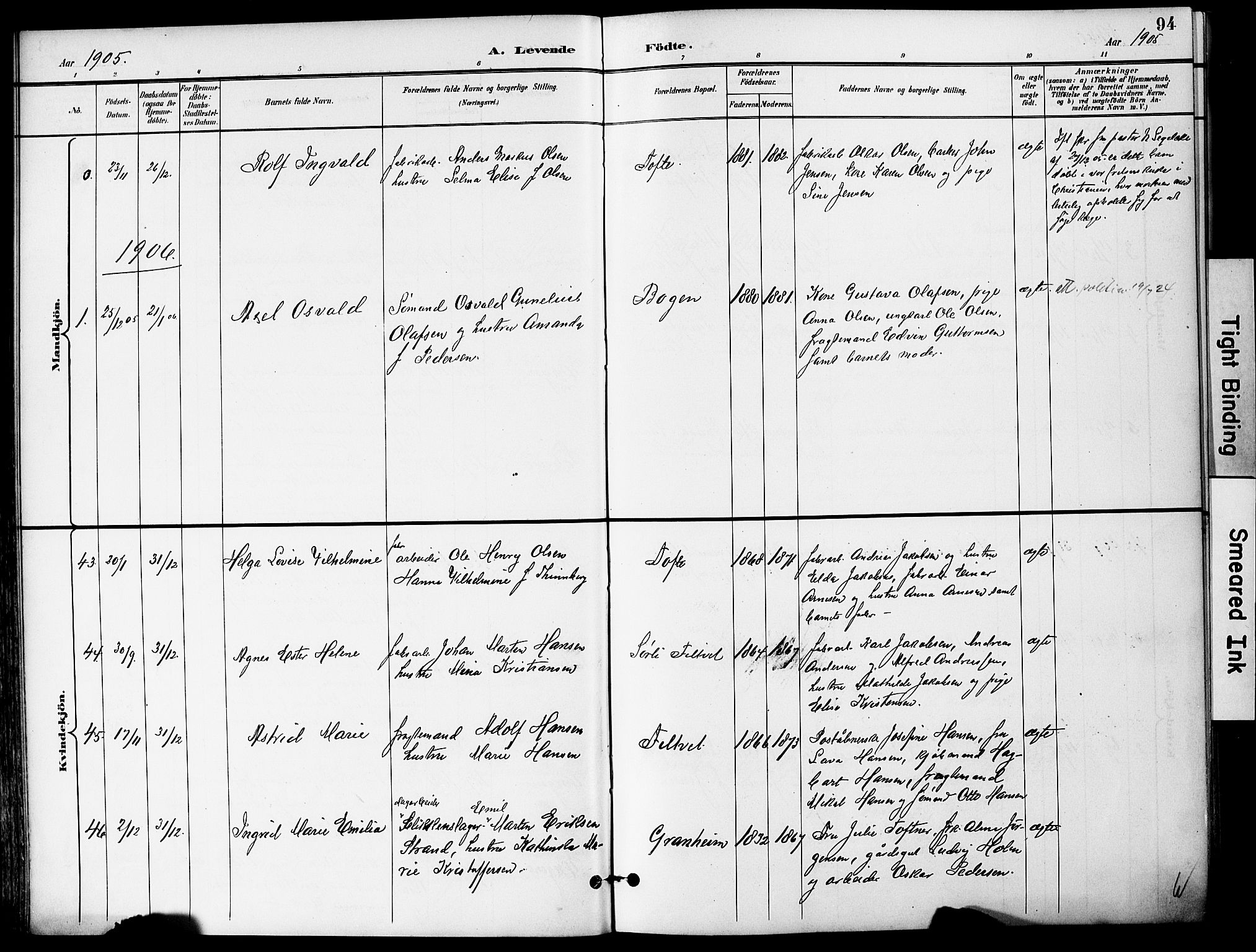 Hurum kirkebøker, AV/SAKO-A-229/F/Fa/L0015: Ministerialbok nr. 15, 1896-1908, s. 94