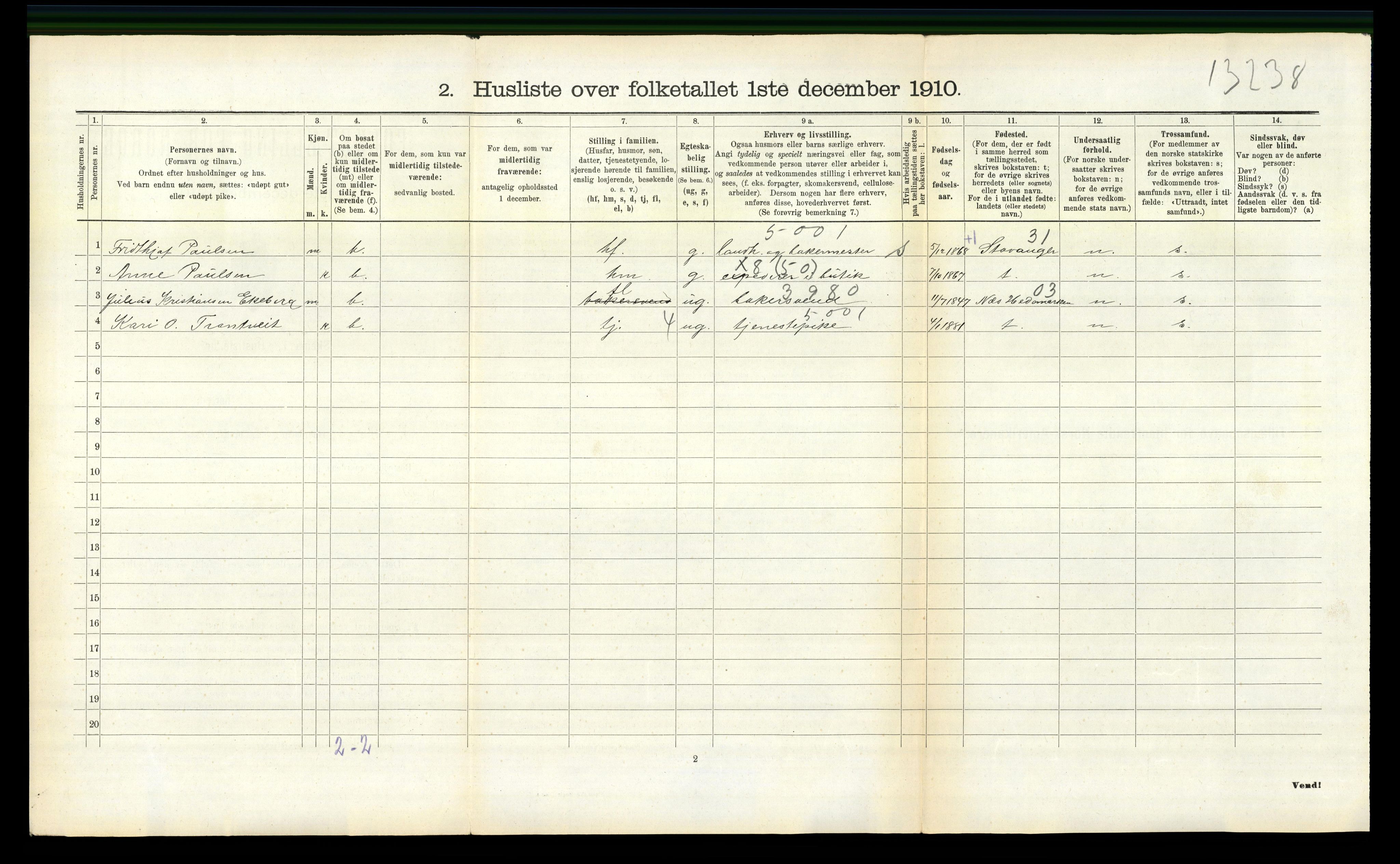 RA, Folketelling 1910 for 0830 Nissedal herred, 1910, s. 433