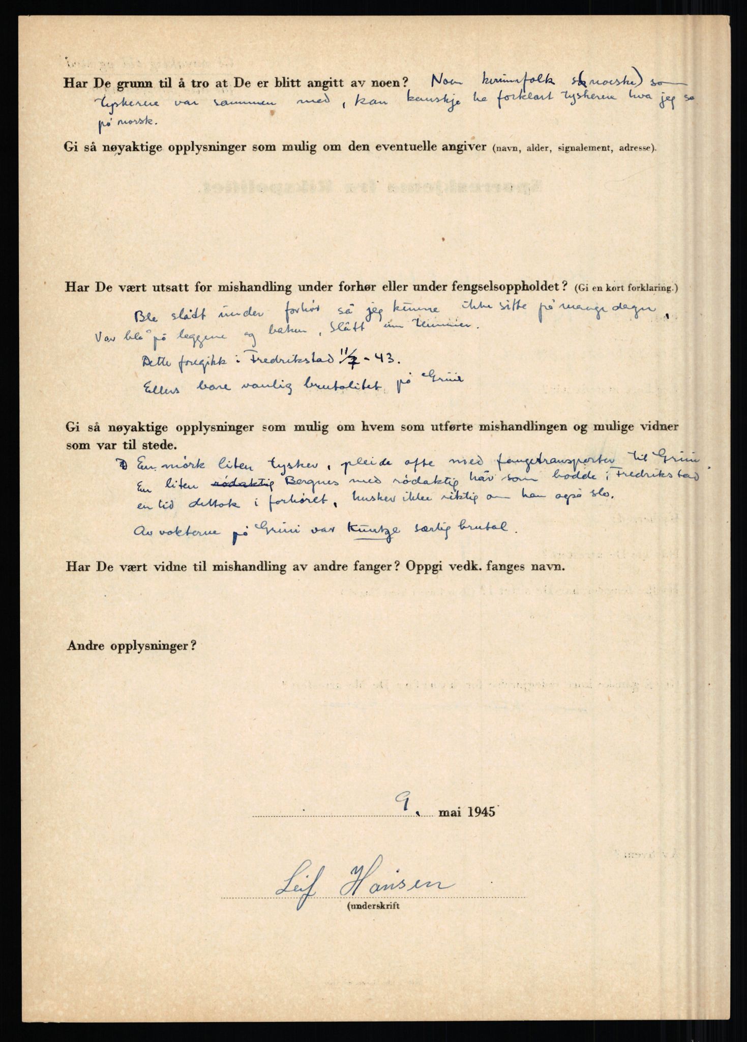 Rikspolitisjefen, AV/RA-S-1560/L/L0006: Hansen, Adolf Boye - Hemstad, Gunnar, 1940-1945, s. 363