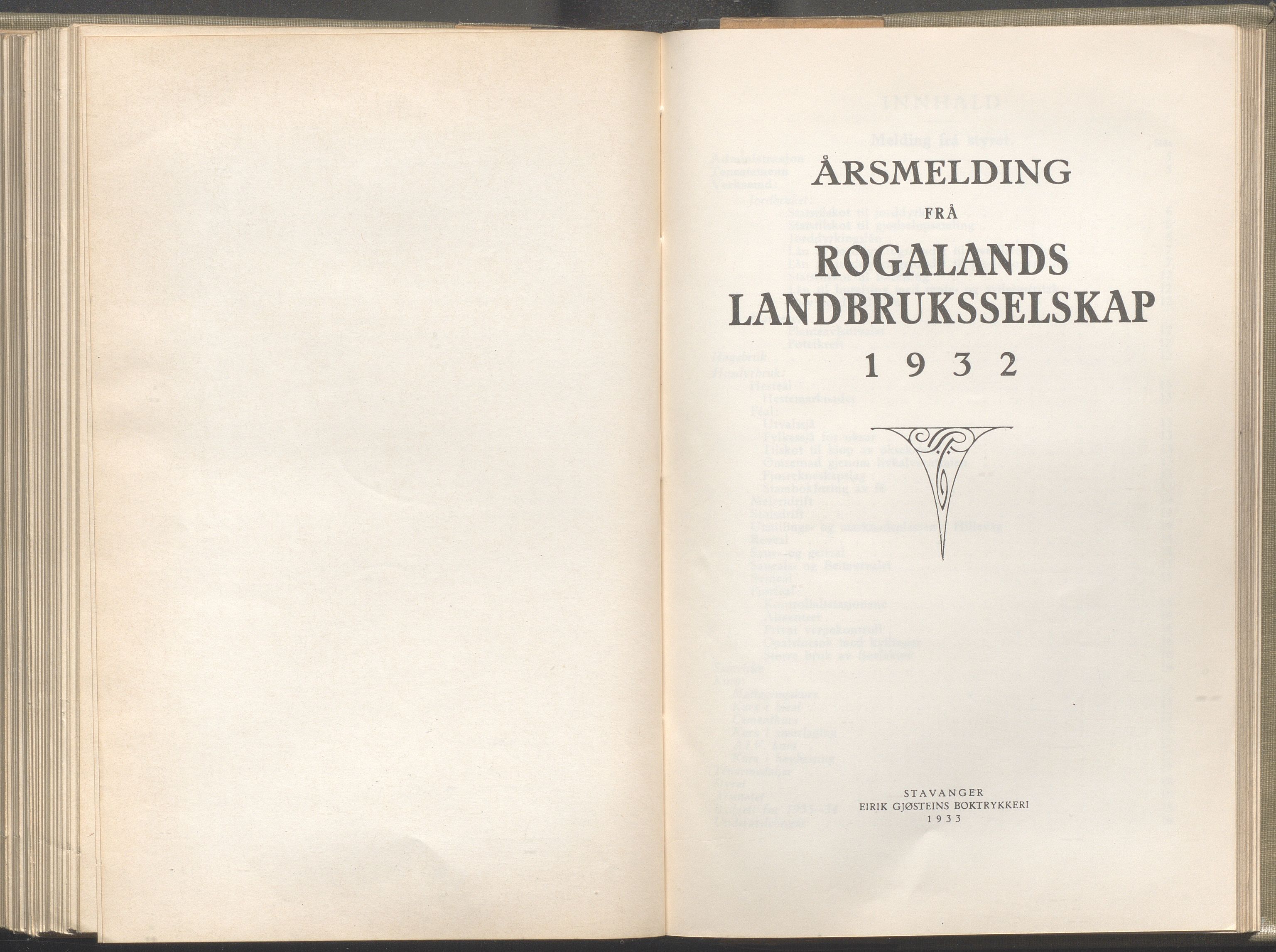 Rogaland fylkeskommune - Fylkesrådmannen , IKAR/A-900/A/Aa/Aaa/L0052: Møtebok , 1933